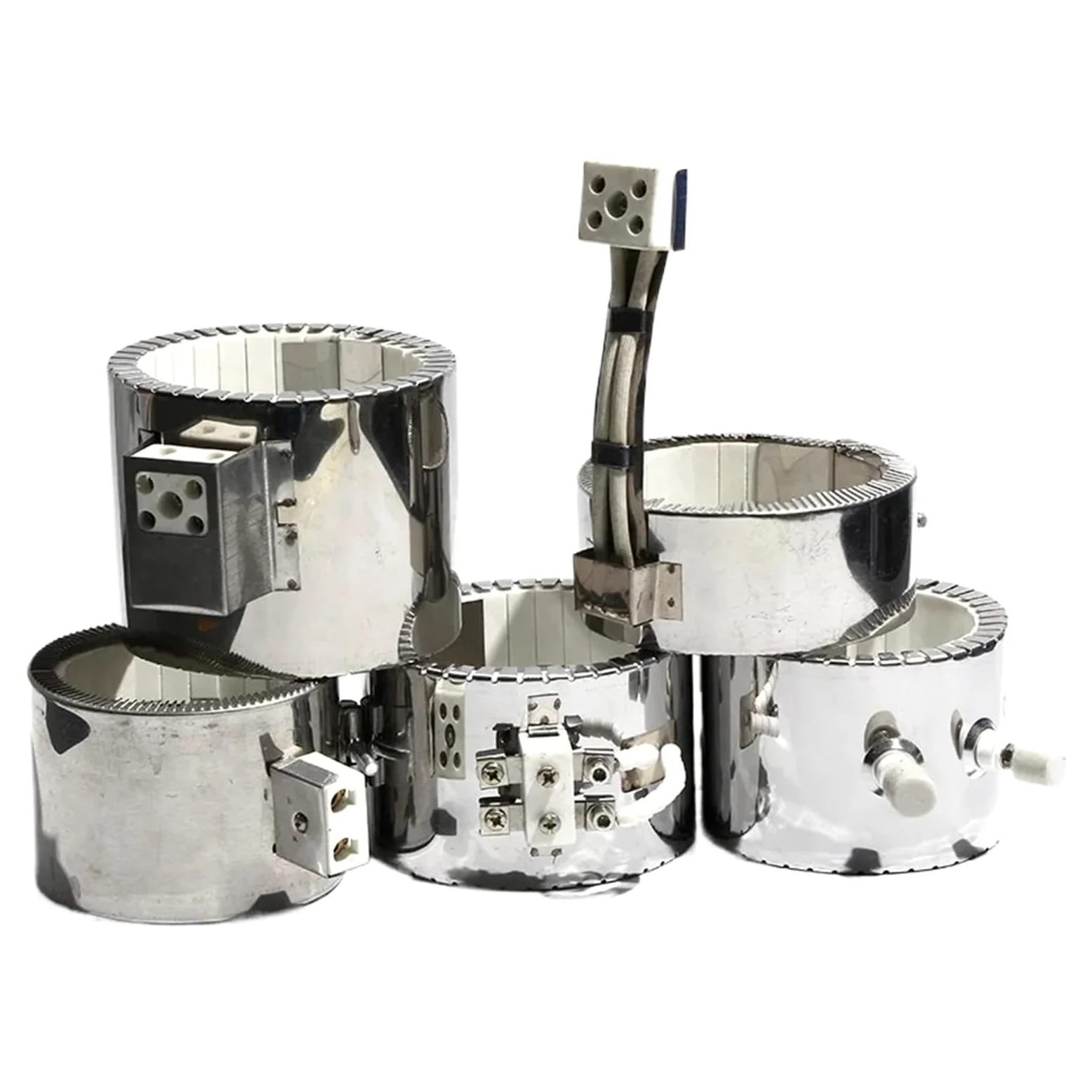 110 V/220 V/380 V Ceramiczne grzejniki taśmowe Element grzejny 120x50/60/80/90/100mm(C-110V-1000W120x60mm(IDxH))