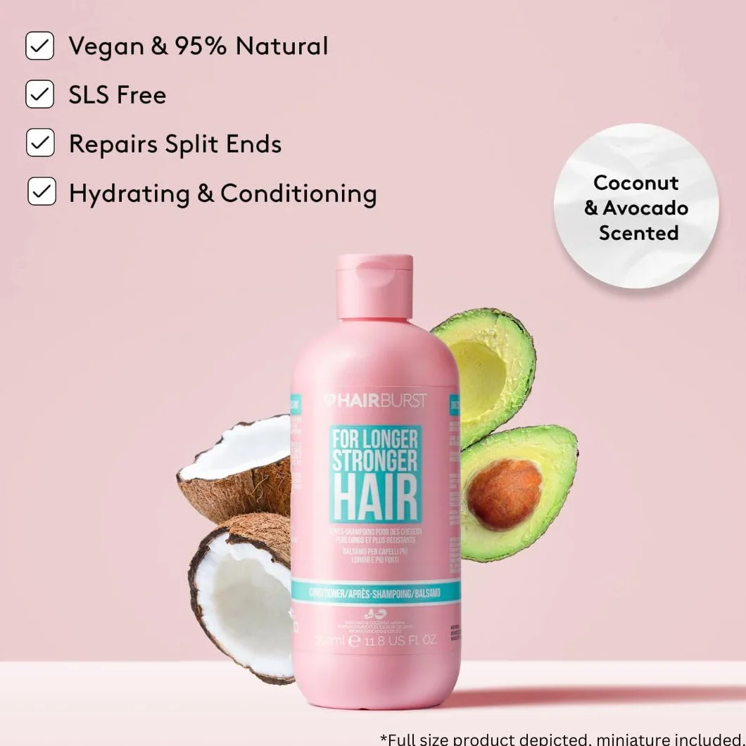 HAIR BURST Odżywka Podróżna dla Kobiet - Wakacyjna Odżywka przeciw Wypadaniu Włosów i Przerzedzaniu - Wspomaga Zdrowy Wzrost Włosów - Pomaga Uzyskać Piękne, Długie Włosy - Mini