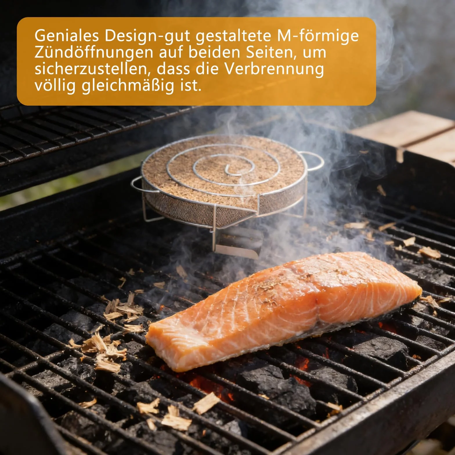 Generator dymu na zimno ze stali nierdzewnej do wędzarni BBQ z 2 haczykami i szczotką