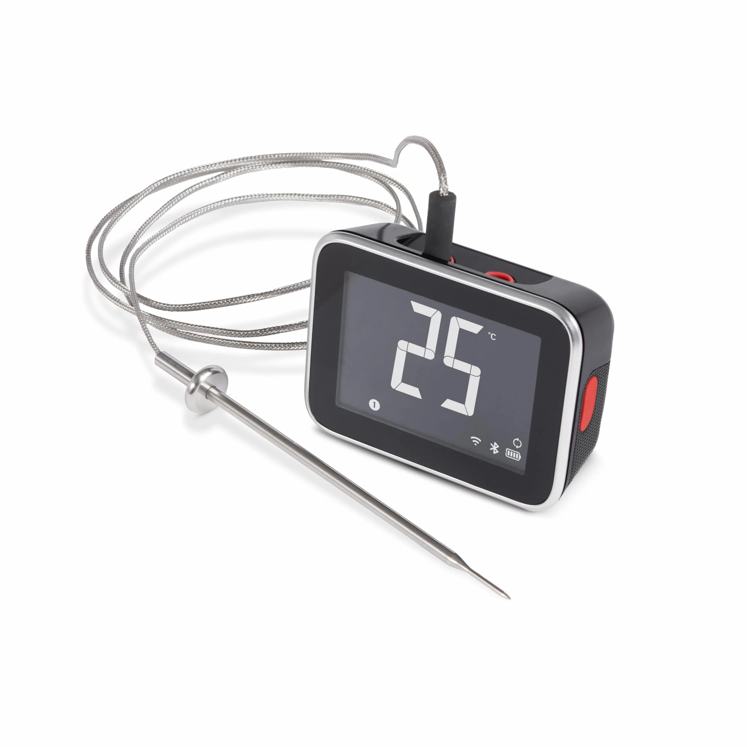 Weber Smart Hub Display Booster Termometr z 2 Sondami, Wi-Fi, Aplikacja, Czarny