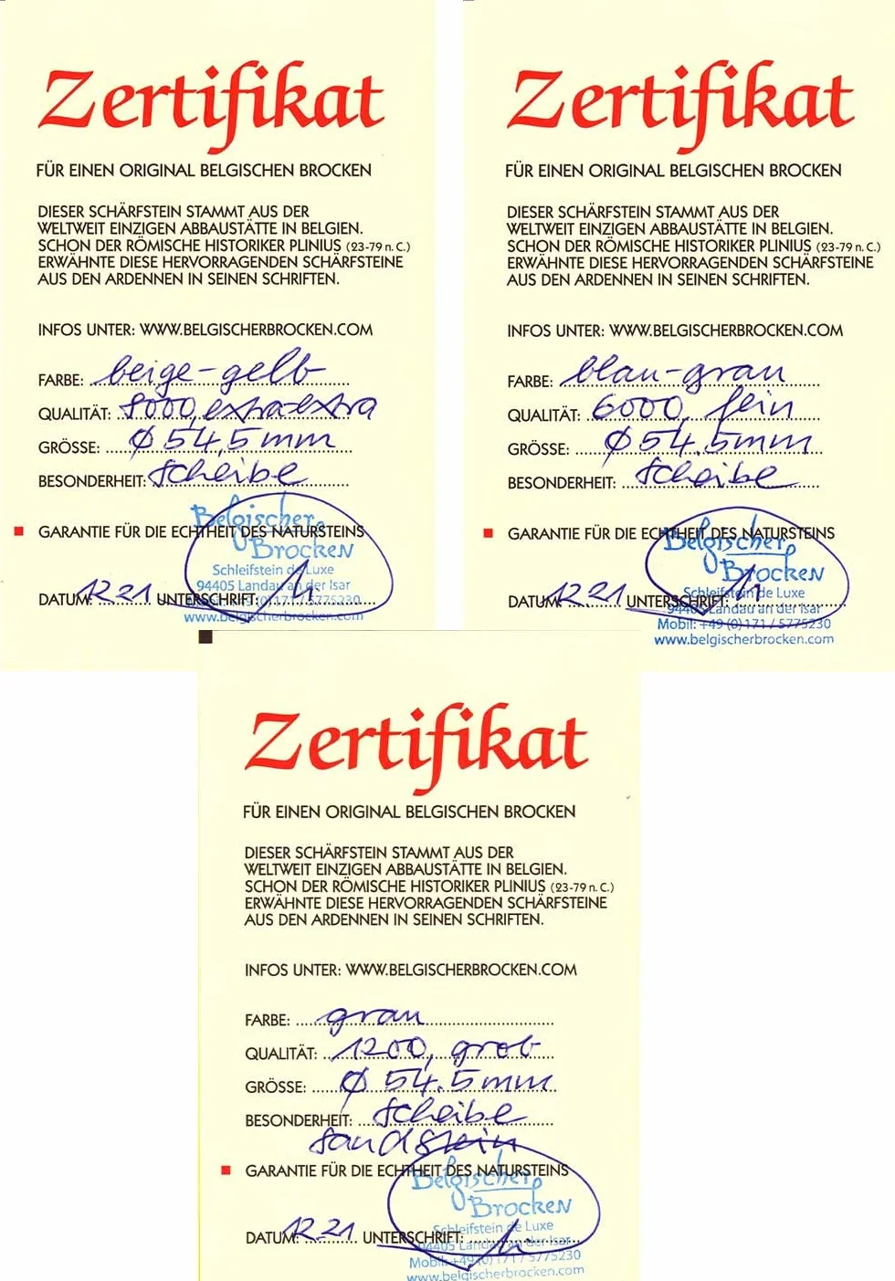 Zestaw tarcz szlifierskich belgijski kamień pireneński naturalny ziarno 1200 6000 8000 średnica 54,5 mm do szlifierek rolkowych