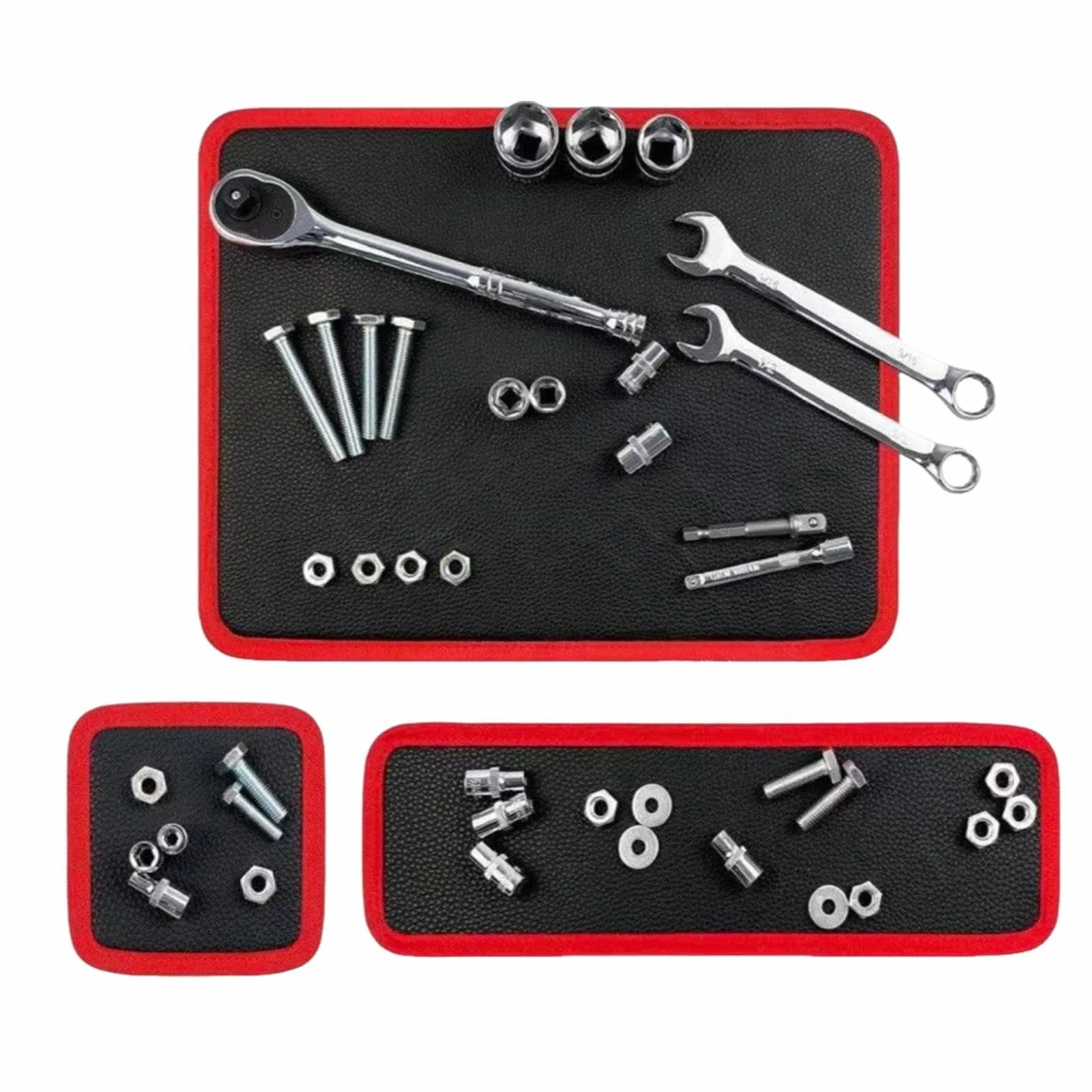 Magnetyczna mata narzędziowa, elastyczny, antypoślizgowy uchwyt na części, magnetyczna mata narzędziowa, do kluczy, śrub, mechaników, naprawy samochodu, warsztatu, garażu, domu