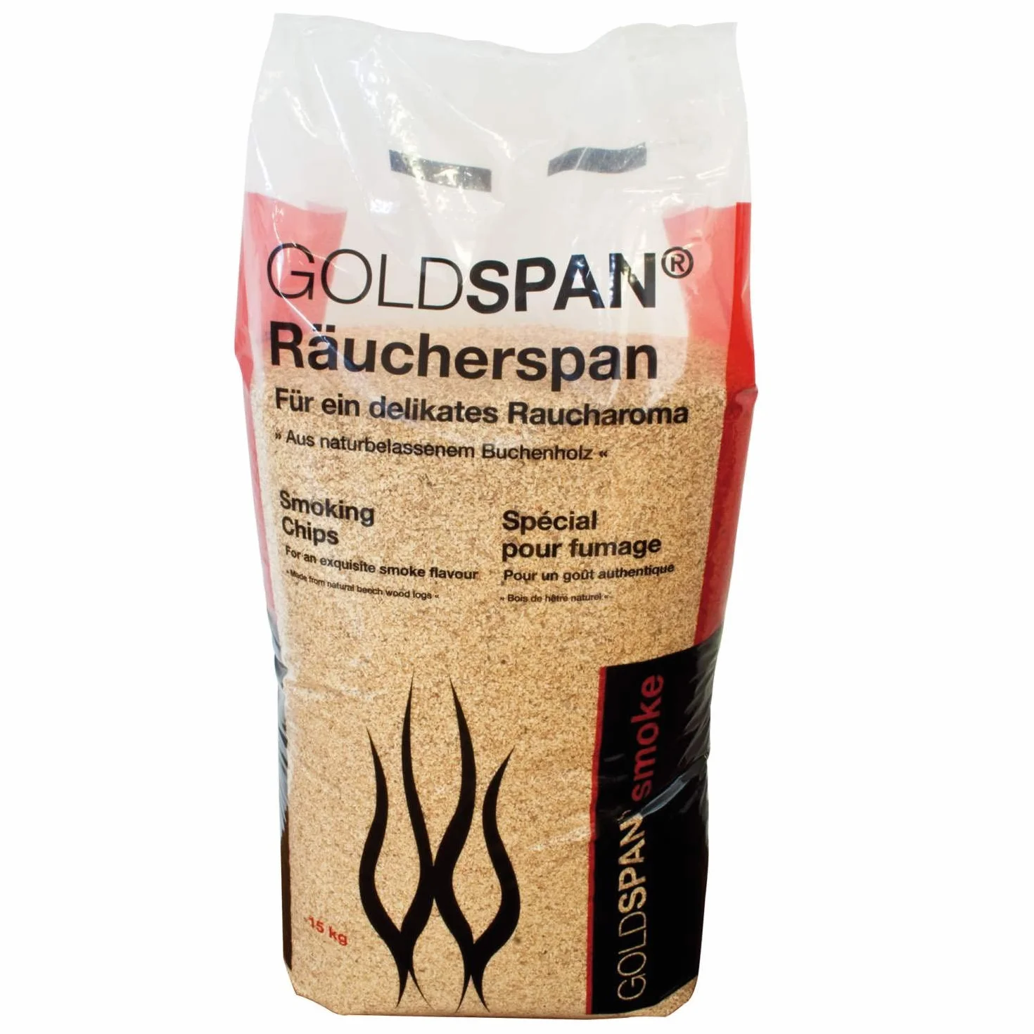 Goldspan Mąka wędzarnicza 15 kg B 7/20 - ekskluzywna ziarnistość - 1,0-2,8 mm