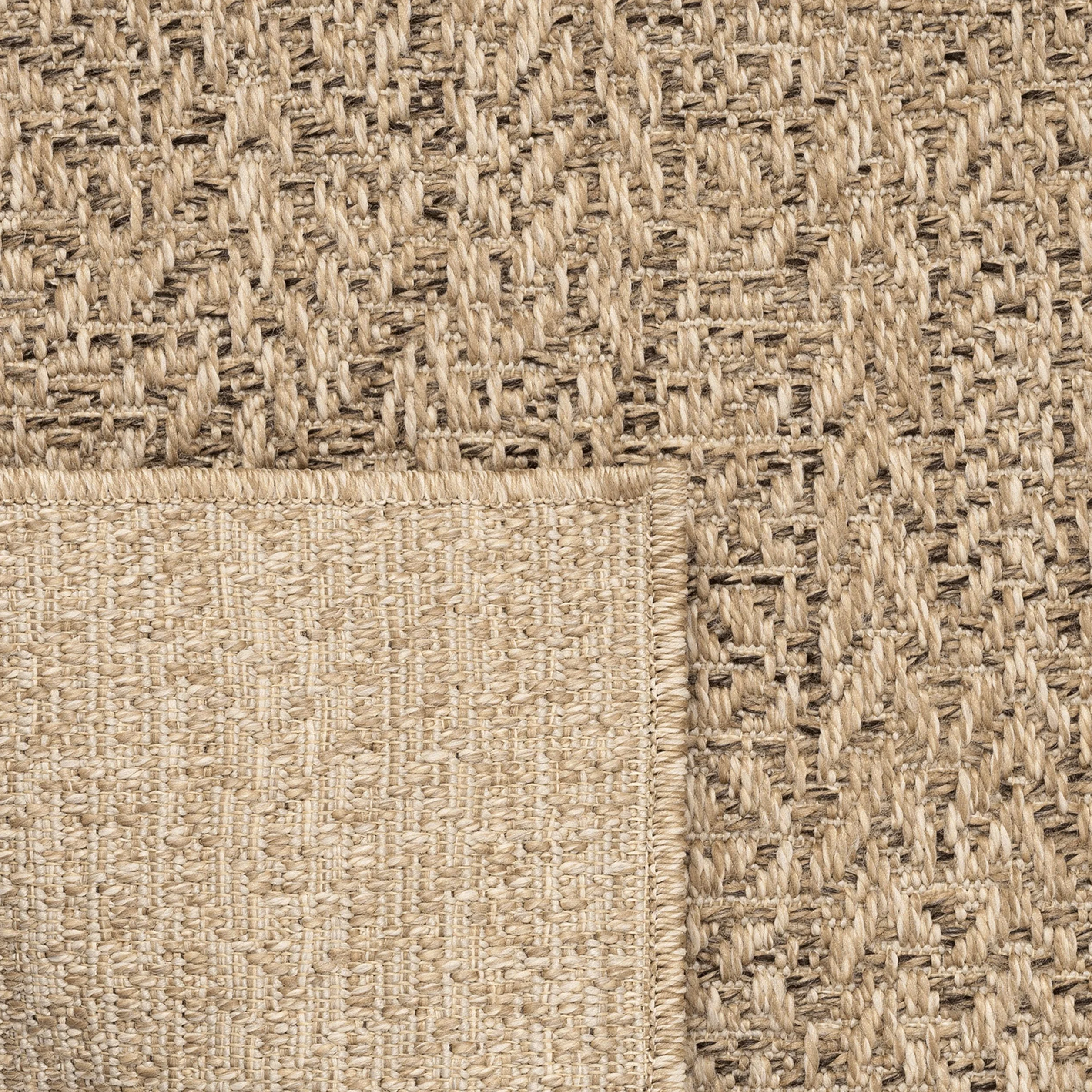 Teppich-Traum Dywan wewnętrzny i zewnętrzny 200x290 cm imitacja sizalowa naturalny beżowo-brązowy