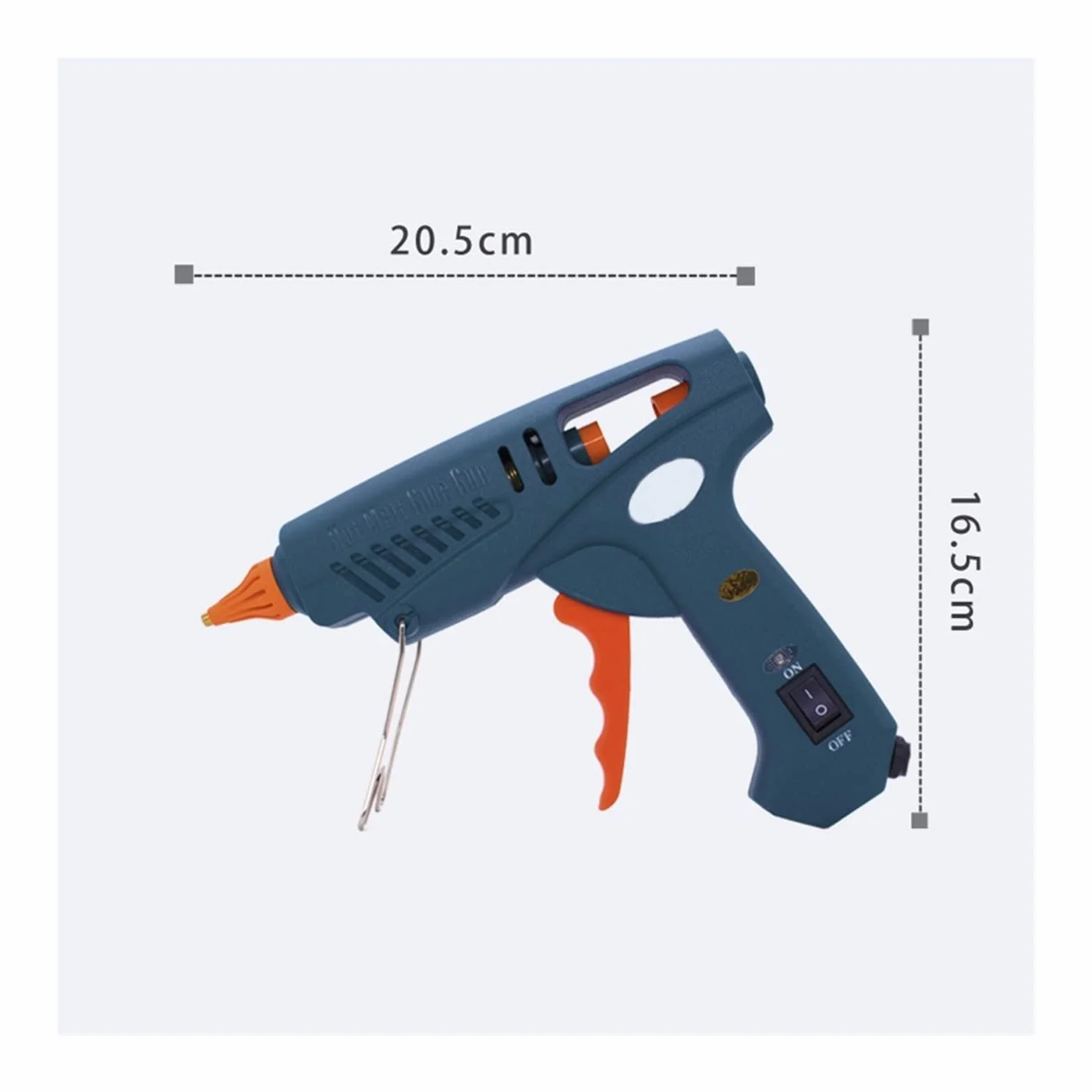 Pistolet Do Kleju Na GorąCo Pistolet Do Klejenia Torba Na Narzędzia Pistolet Do Klejenia Na Gorąco Miedziana Dysza Do 11mm Klej W Sztyfcie Domowe Rękodzieło DIY Klej Gorący Pistolet(Set C)
