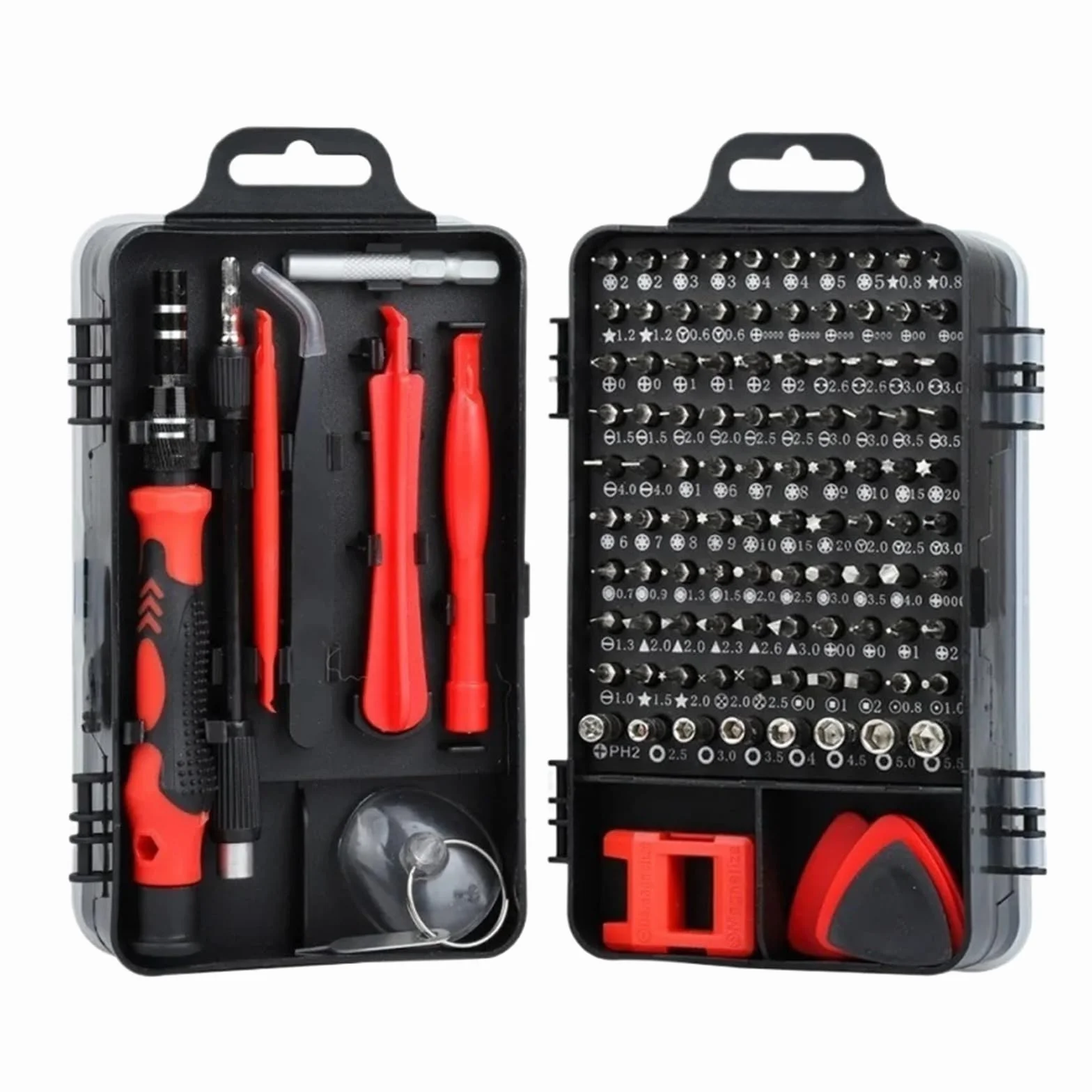 115 w 1 precyzyjny zestaw wkrętaków magnetycznych, kompatybilny z komputerem, laptopem, telefonem komórkowym, komputerem, narzędziem do naprawy domu (12 LED)