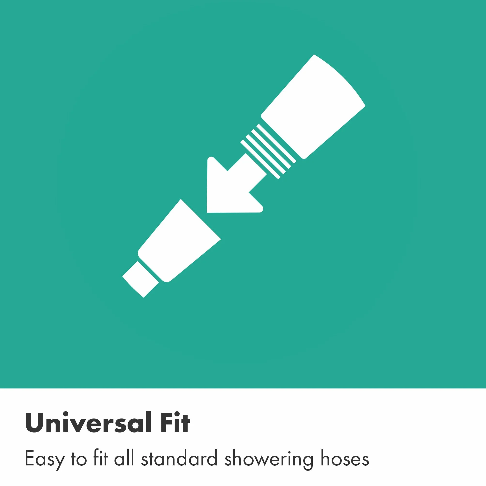 hansgrohe FixFit Fine Q - podłączenie węża prysznicowego, przyłącze ścienne z zaworem zwrotnym, przyłącze węża, kąt podłączenia węża, chrom, 28884000
