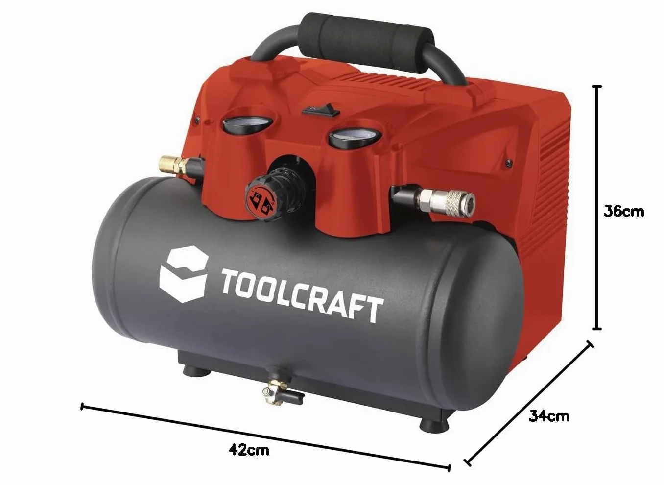 Kompresor sprężonego powietrza akumulatorowy TOOLCRAFT TO-7414797