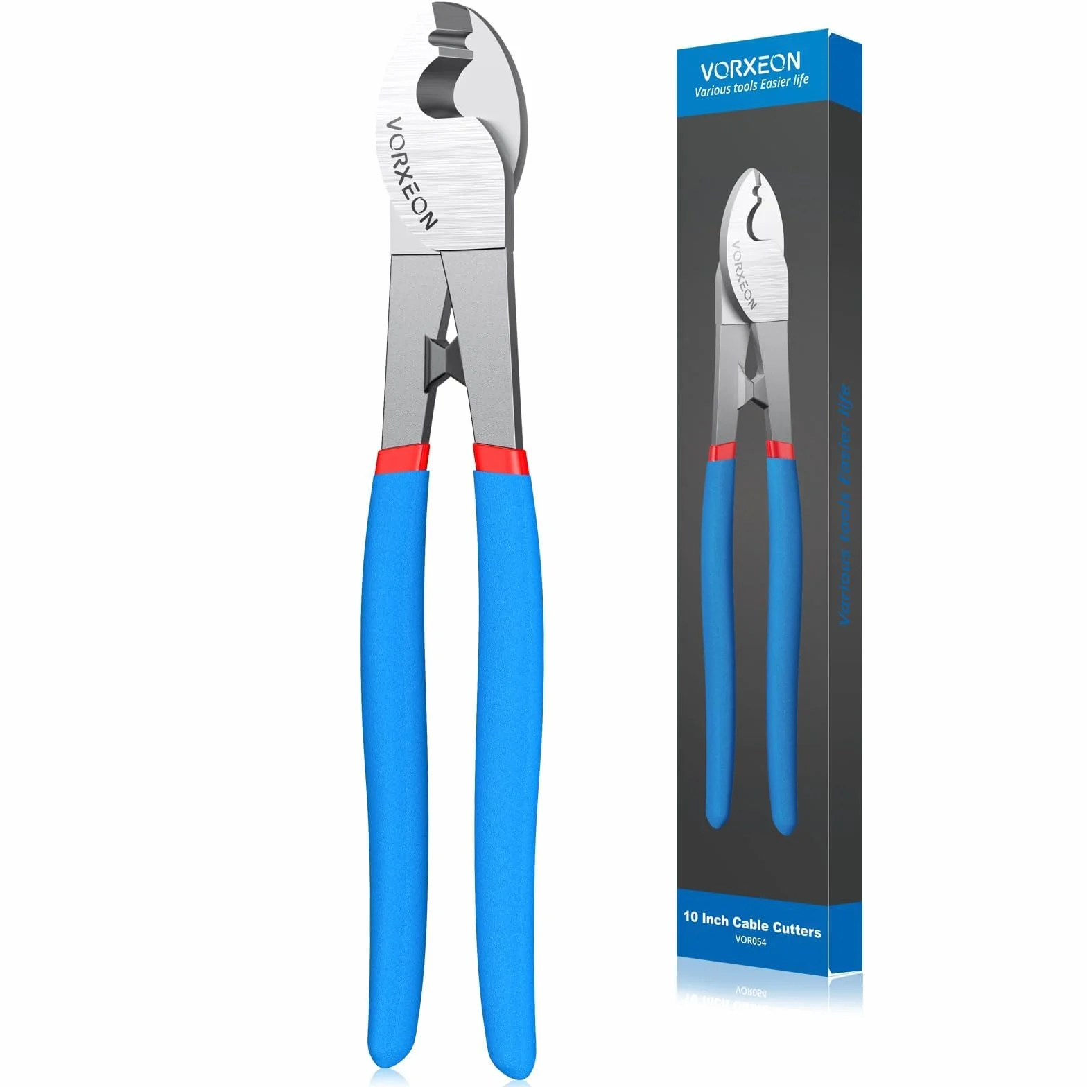 Nożyce Do Kabli Przecinak Do Kabli 235 Mm/9 Cali, Przecinak Do Drutu Aluminiowego, Miedzianego, Nadaje Się Do Cięcia Drutów O Grubości 0-50 Mm² (mniejsze Niż AWG/0)