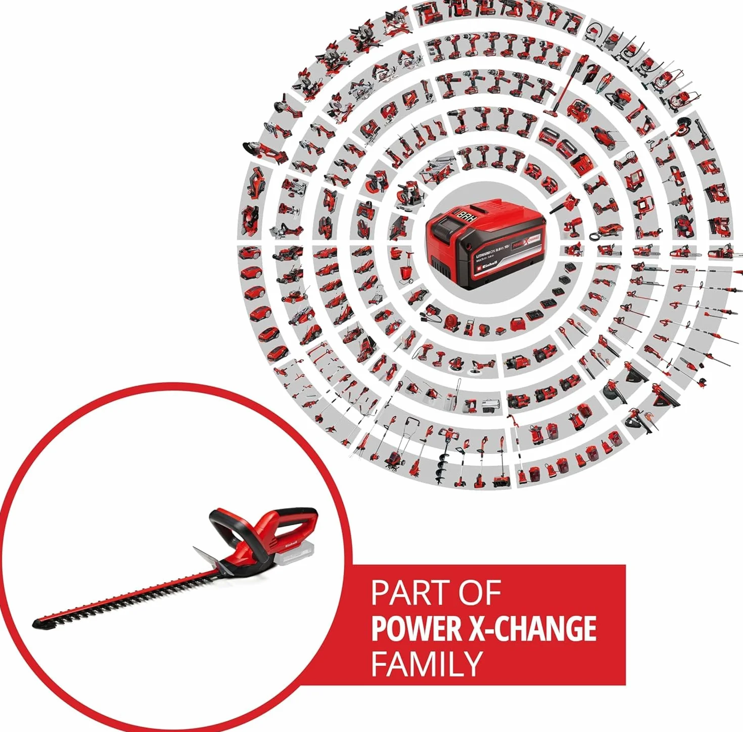 Einhell GC-CH 1846 Li-Solo Power X-Change Akumulatorowe nożyce do żywopłotu 18 V 46 cm
