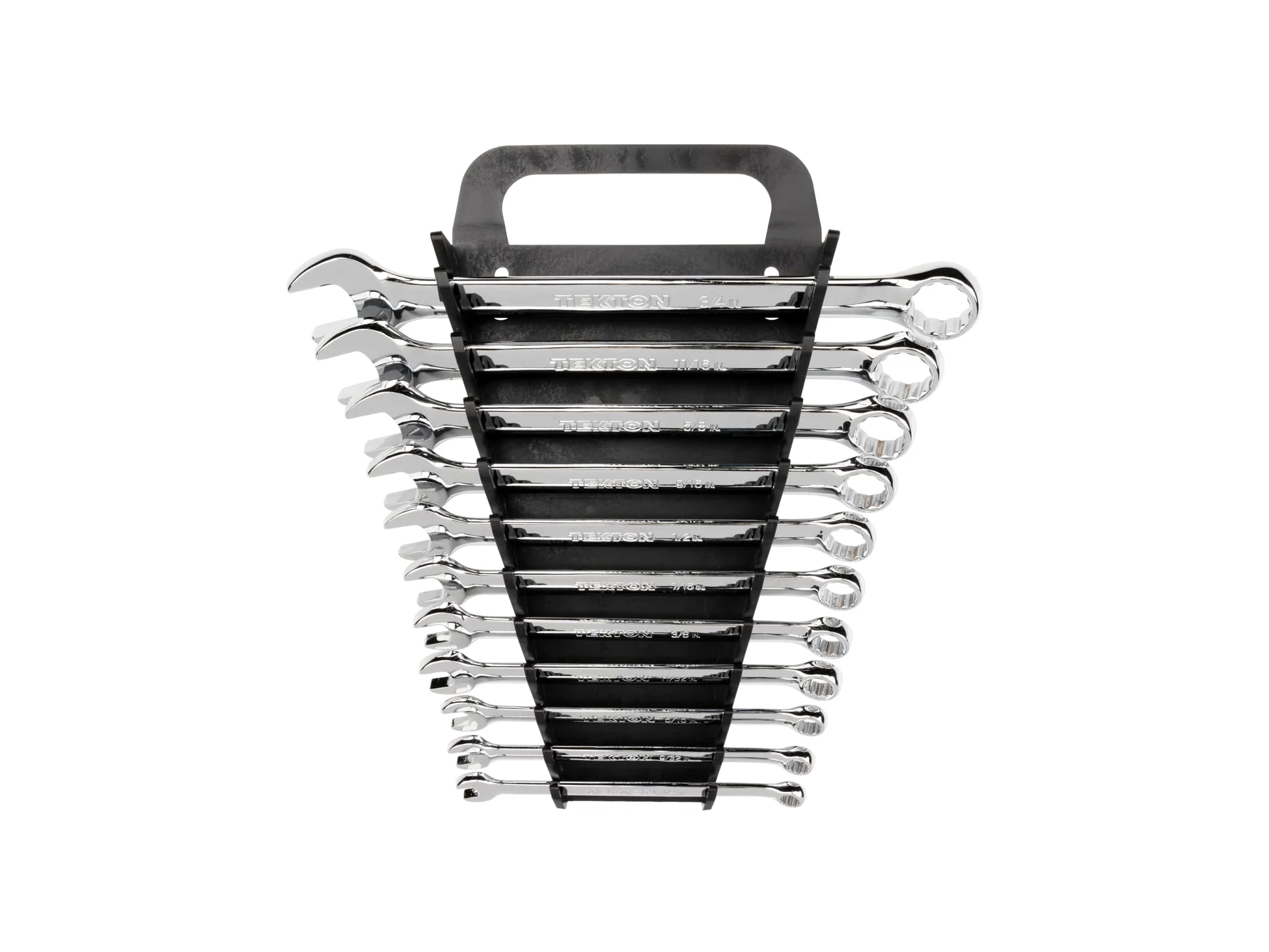 TEKTON Combination Wrench Set, 11-Piece (1/4-3/4 in.) - Holder | WCB91101