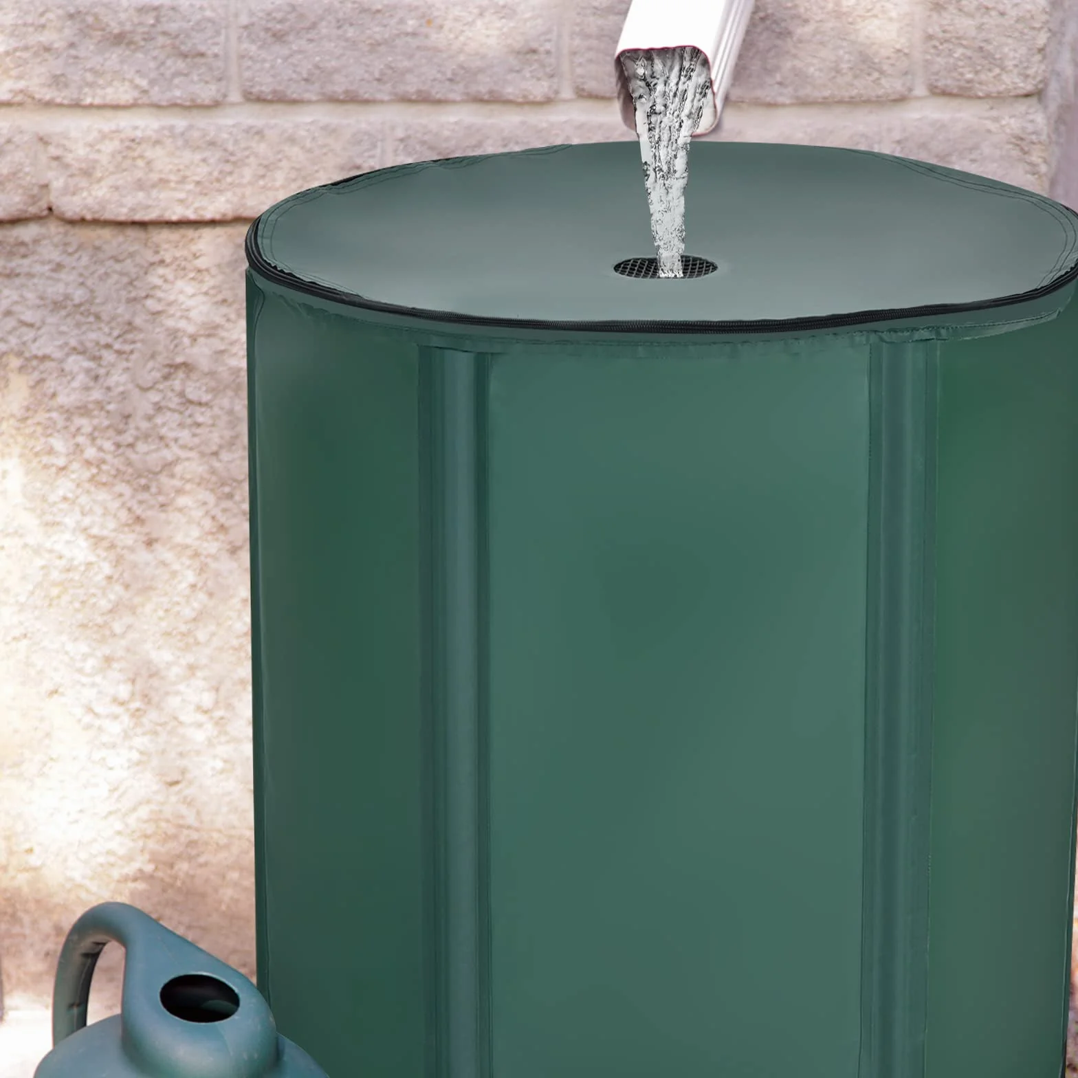 COSTWAY 225 l zbiornik na deszczówkę składany PCW 60 x 60 x 80 cm