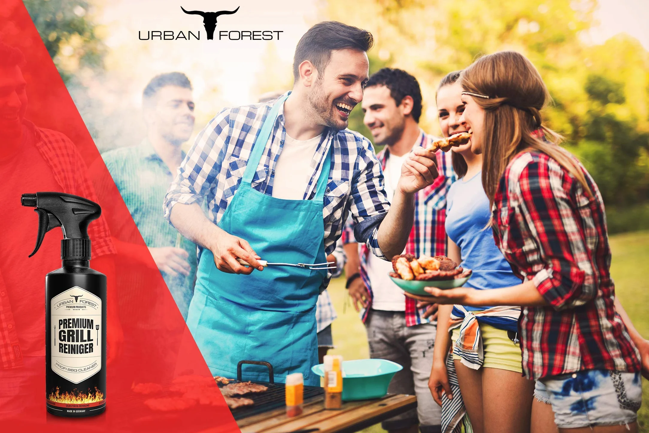 URBAN FOREST® środek do czyszczenia grilla 500 ml do rusztu ze stali nierdzewnej