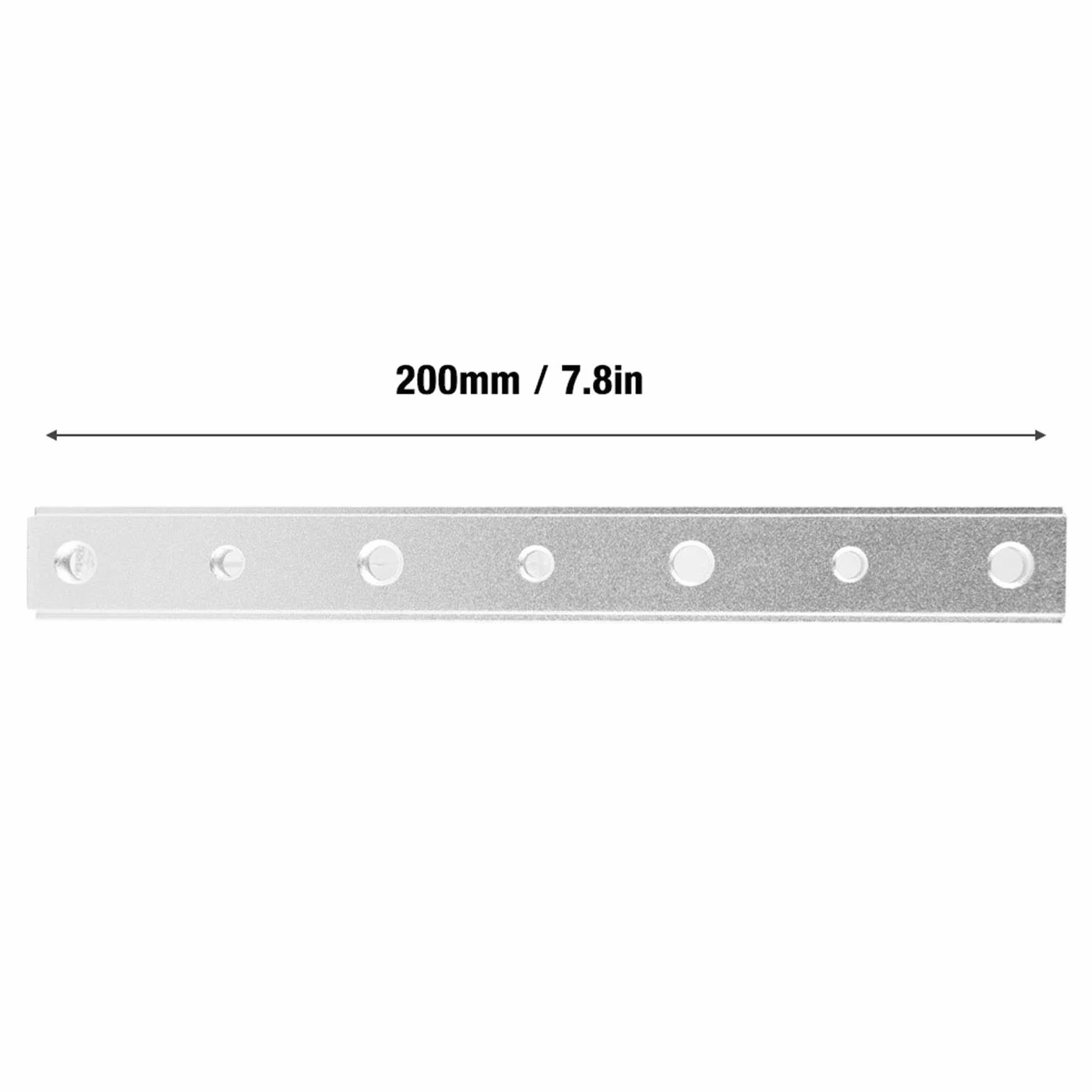 2szt 200mm Stop aluminium T Śruba Oprawa T-Nut Ukośny przyrząd do piły stołowej