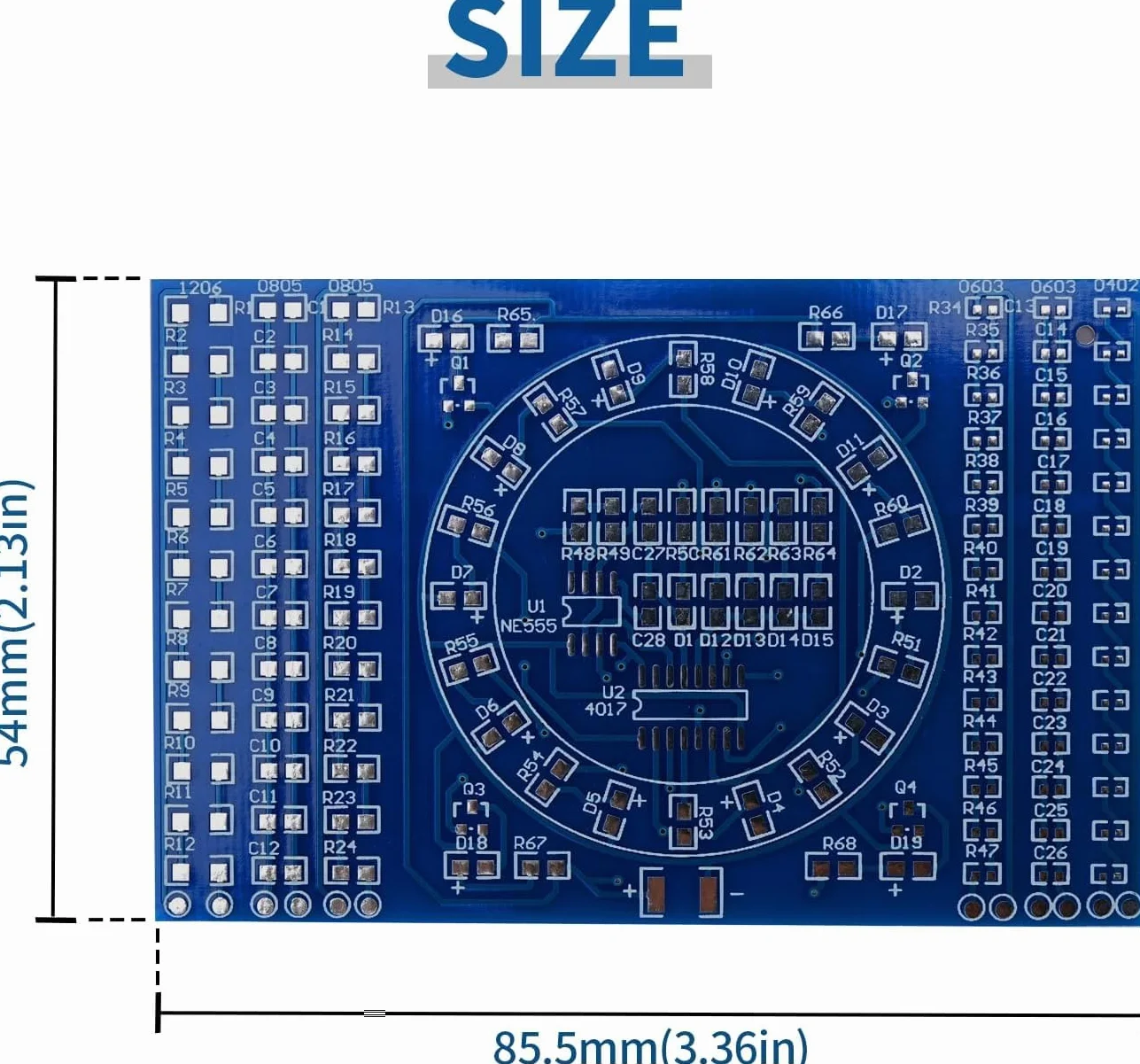 Podazz DIY SMD SMT tablica do ćwiczeń spawalniczych zestaw treningowy umiejętności lutowania