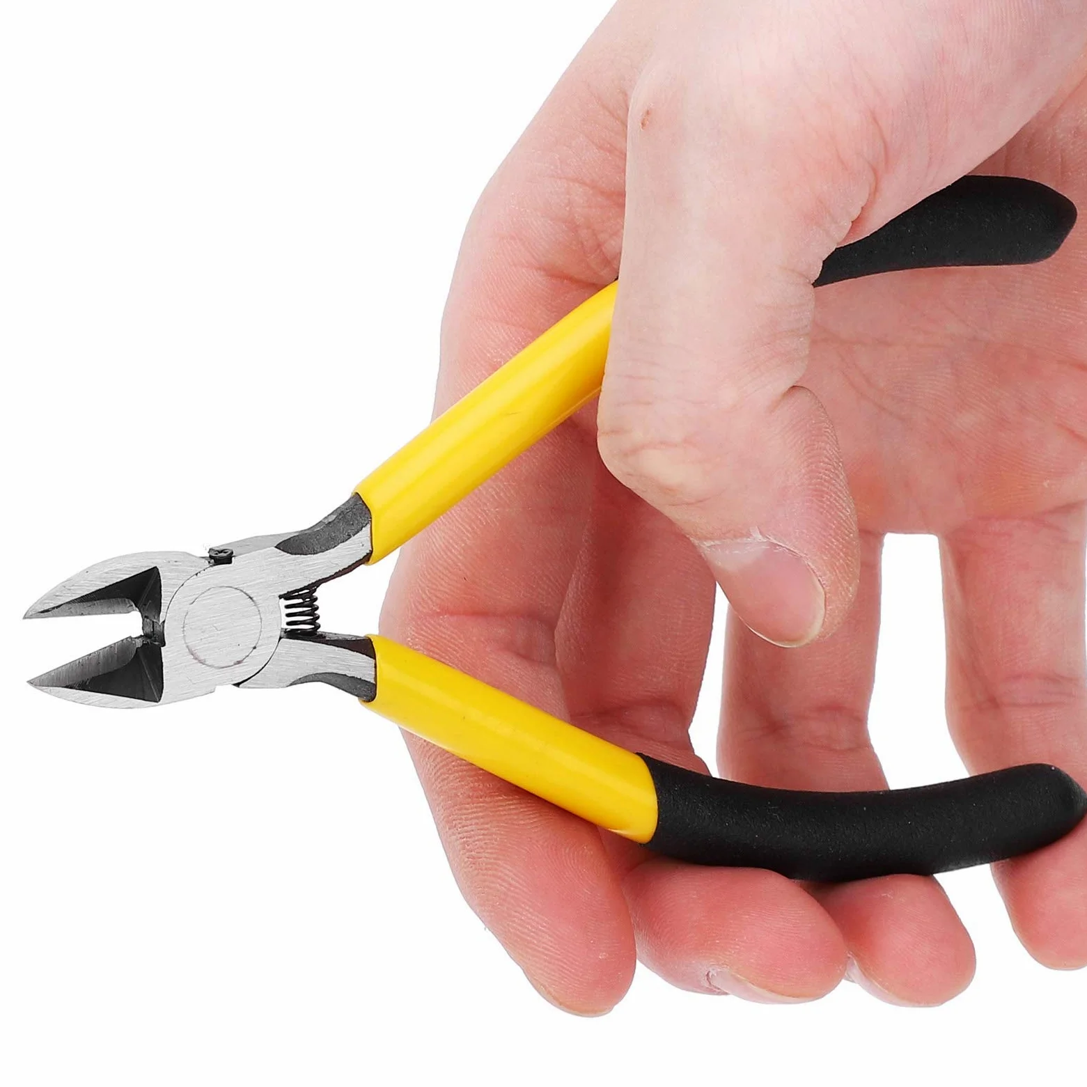 Zestaw profesjonalnych szczypiec kombinowanych DIY do napraw, szczypce tnące boczne, szczypce tnące boczne, narzędzia do naprawy drutu ze stali wysokowęglowej, 2 kolory, 5 cali, TU-A05S