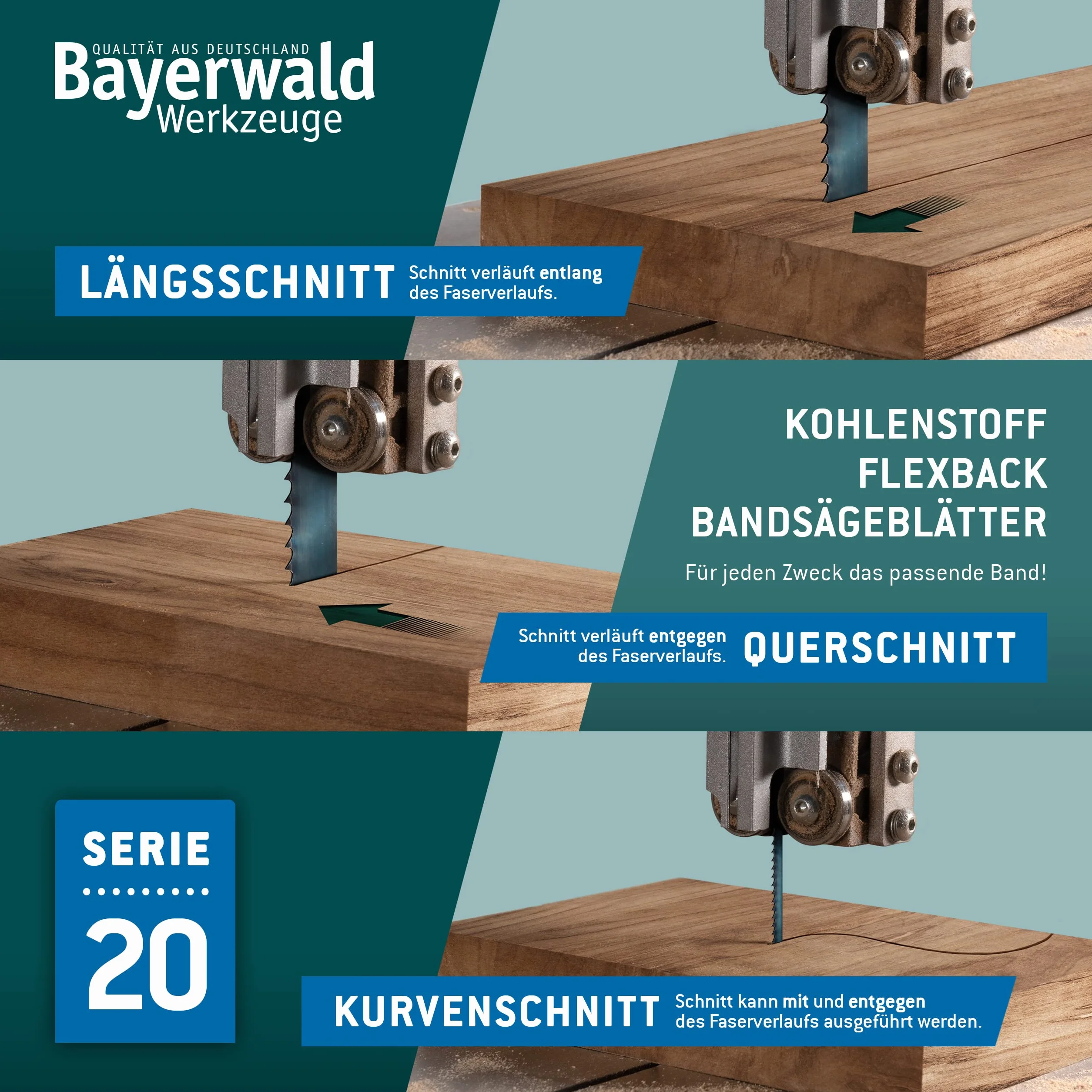 Bayerwald brzeszczot do piły taśmowej ze stali narzędziowej – 1712 x 13 x 0,36 x 6 / drewno, metale nieżelazne, tworzywo sztuczne, cienkie blachy/taśma do piły pasuje do Metabo. Elektra Beckum i wielu