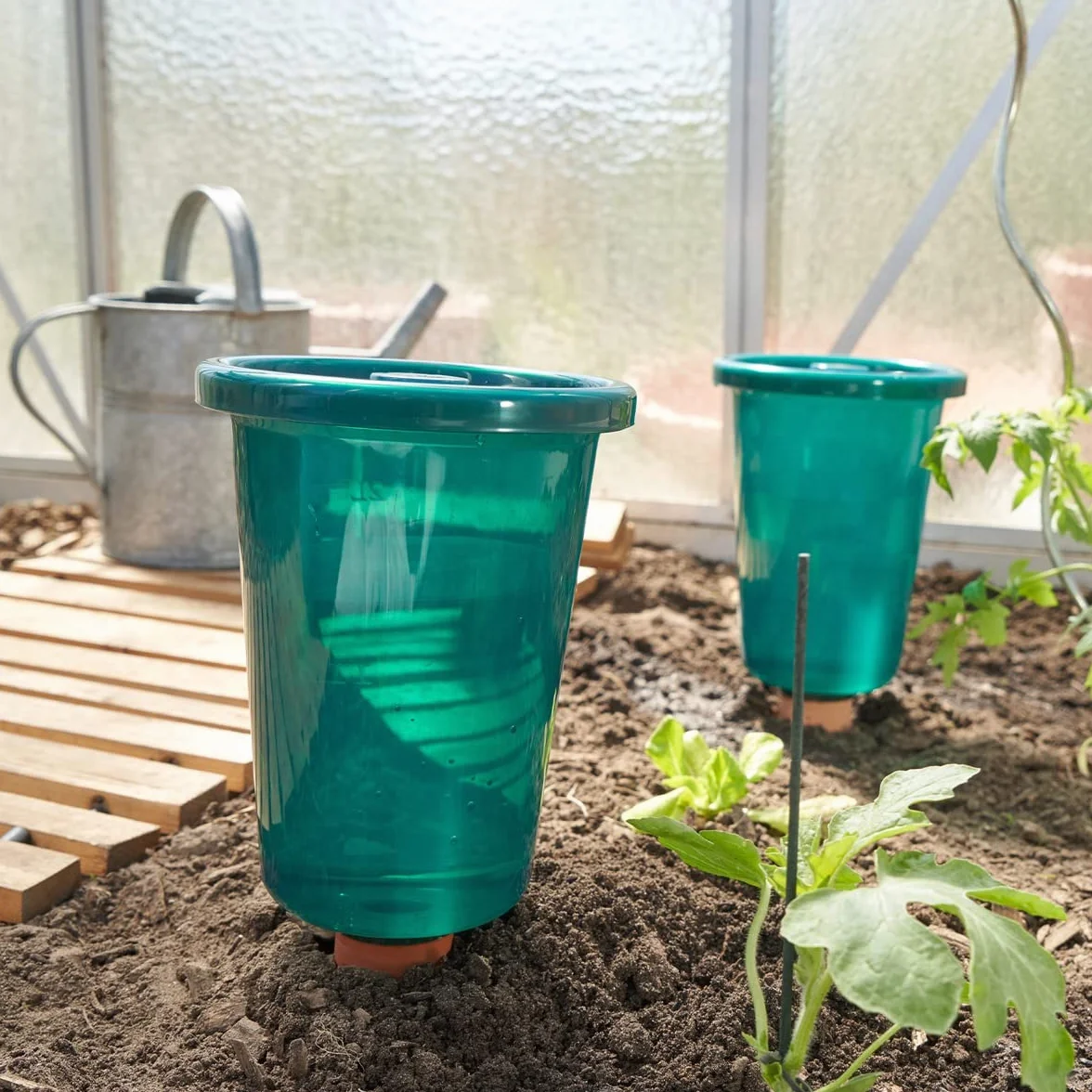 Bio Green Zestaw 4 systemów nawadniania Hydro Cup do podwyższonych grządek, stałe zaopatrzenie w wodę