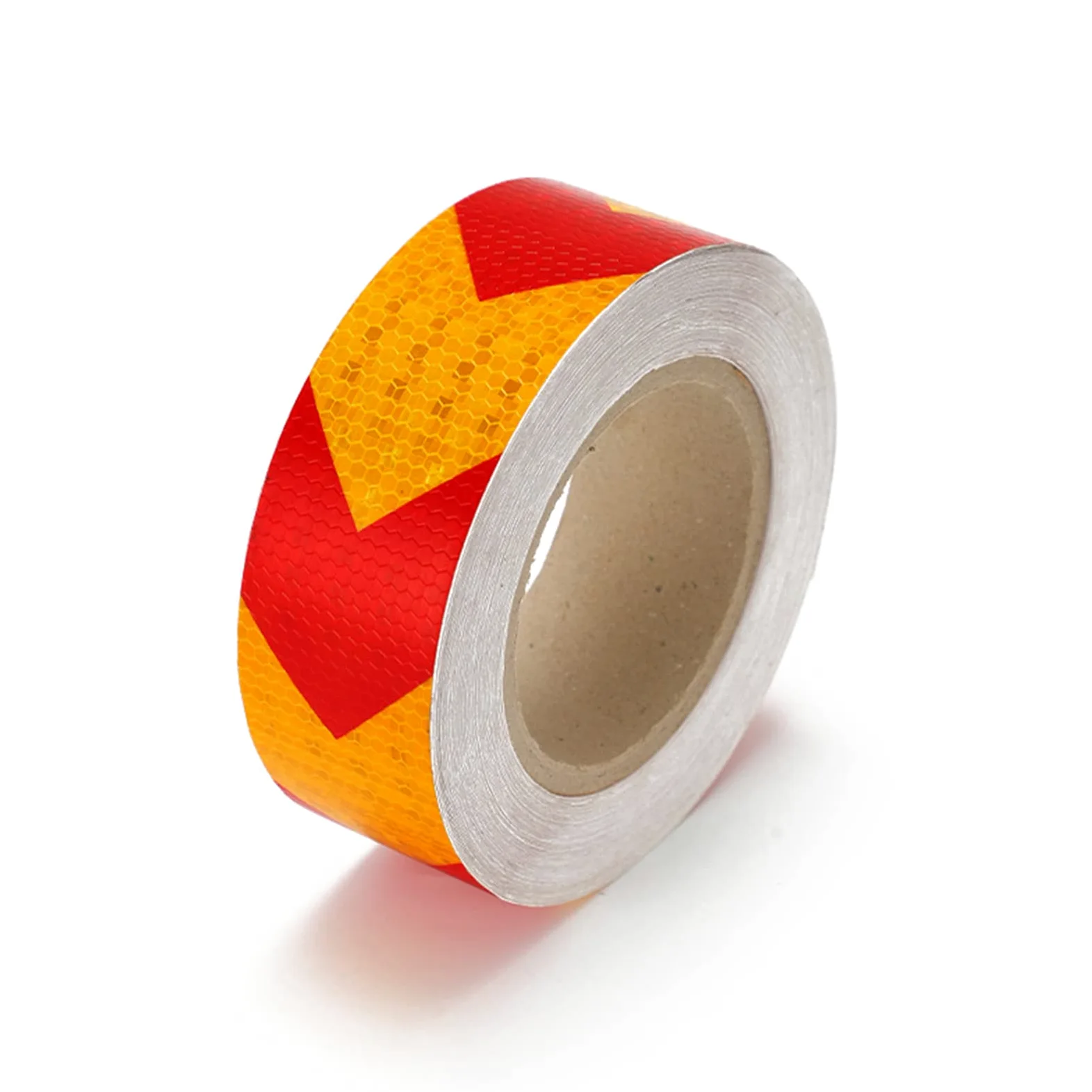 Taśma odblaskowa bezpieczeństwa Samoprzylepna Taśma Odblaskowa Wielokolorowa 25m x 5cm(Red Yellow)