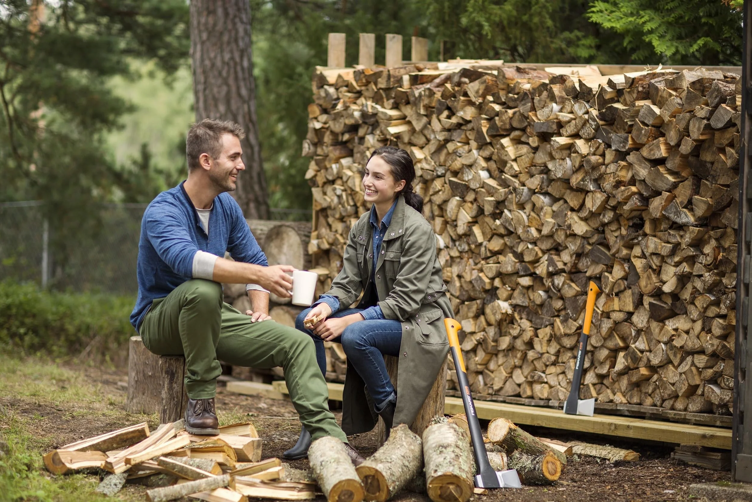 Fiskars X-Series Siekiera X25 77 cm Czarny Pomarańczowy