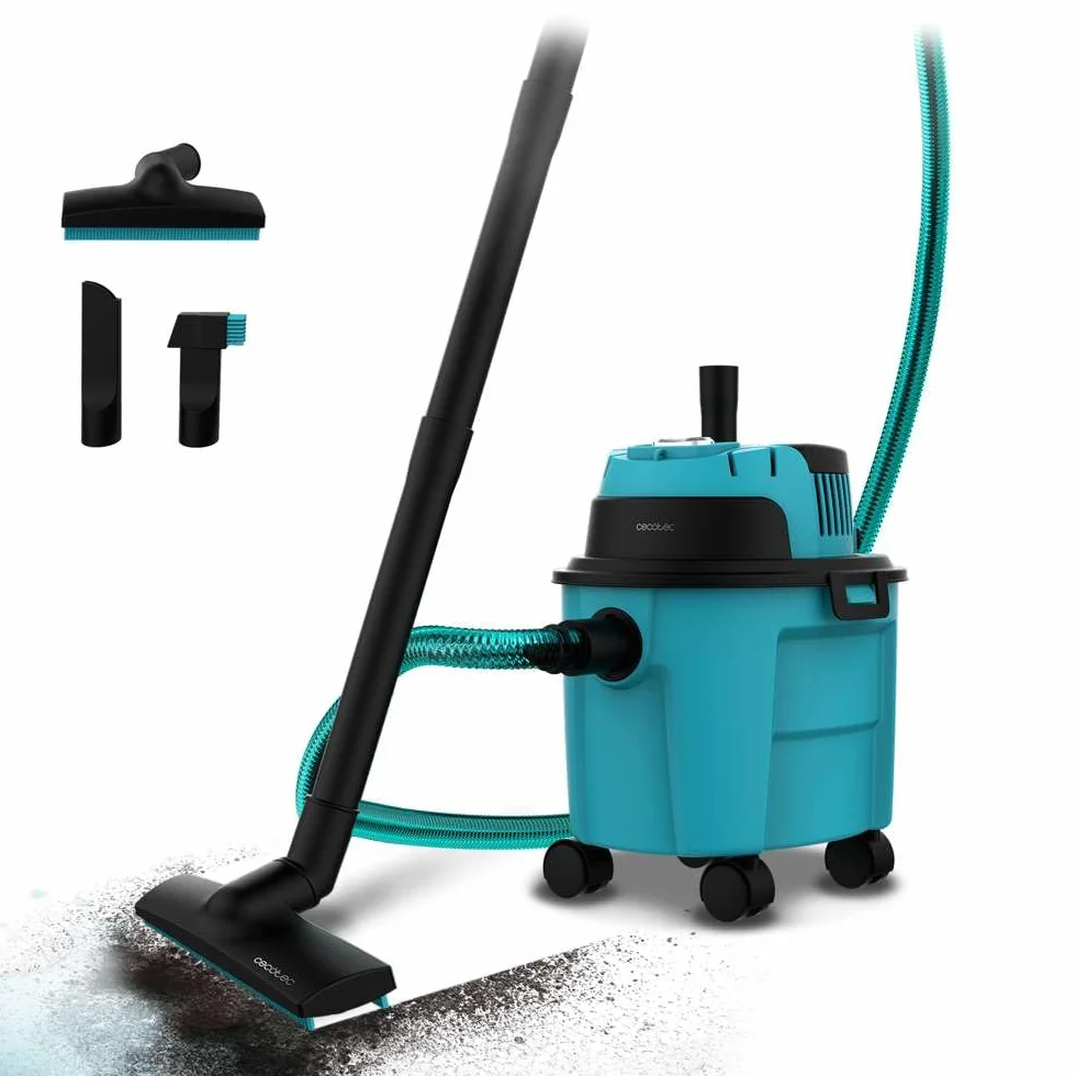 Cecotec Przewodowy odkurzacz na sucho i na mokro - odkurzacz stały i płynny 10L Conga Rockstar Wet & Dry Compact Garden. 1000 W, lekki, kompaktowy, podwójna funkcja ssania i dmuchania, akcesoria
