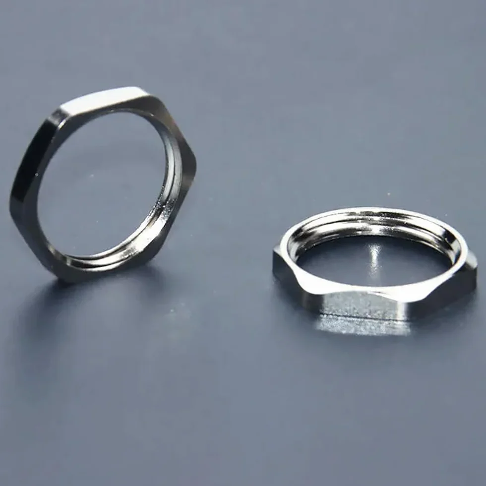 10pcs Metalowa Nakrętka Cienka Sześciokąta,M12*P 1.5mm