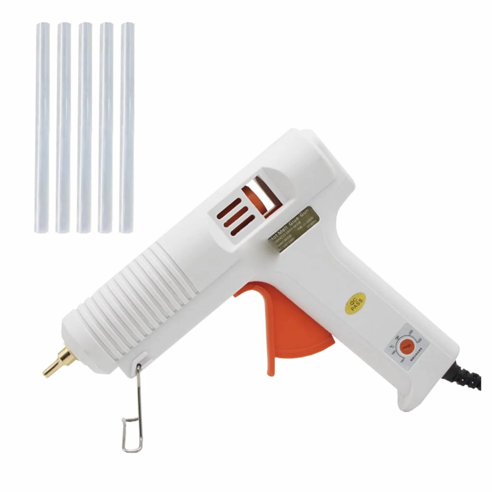 150 W pistolet do klejenia na gorąco długa dysza średnica 1 mm mały otwór 1,3 mm pistolet do klejenia przemysłowy pistolet do klejenia DIY narzędzia do naprawy bric