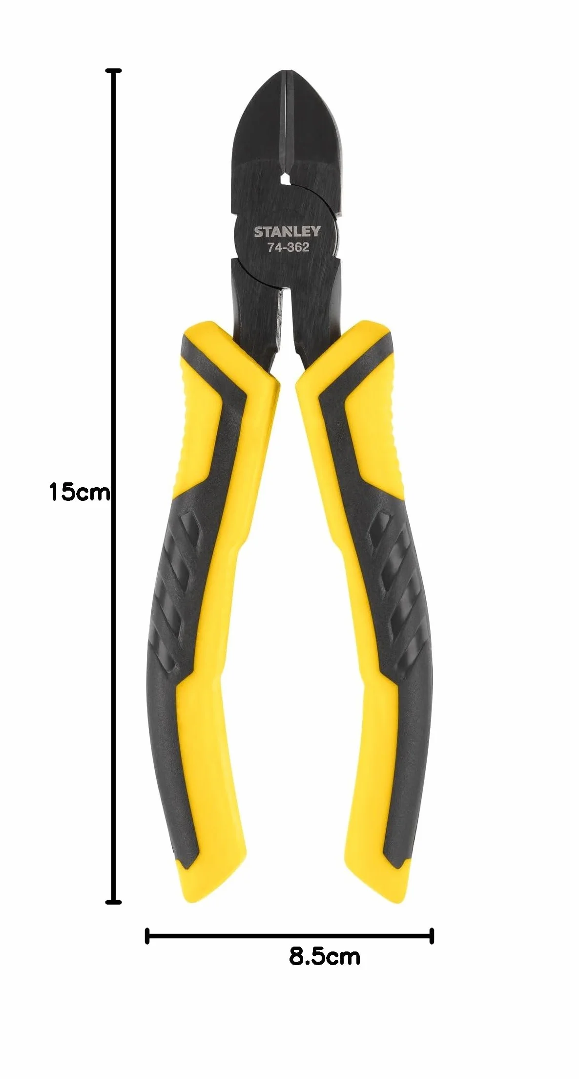 Stanley STHT0-74362 Tools 074362 ControlGrip ukośne szczypce tnące 150 mm, żółty/czarny