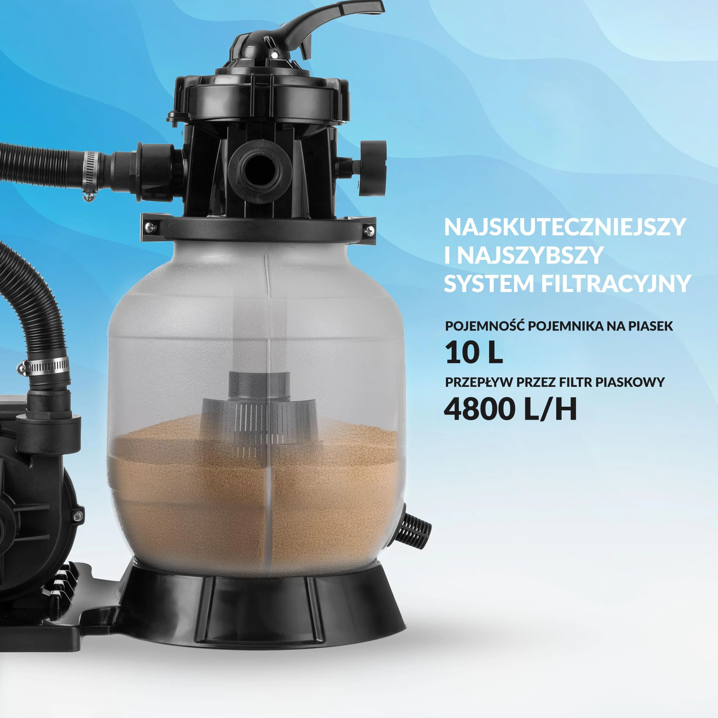LEHMANN Filtr piaskowy z pompą basenową FP1 8000 l/h IPX5