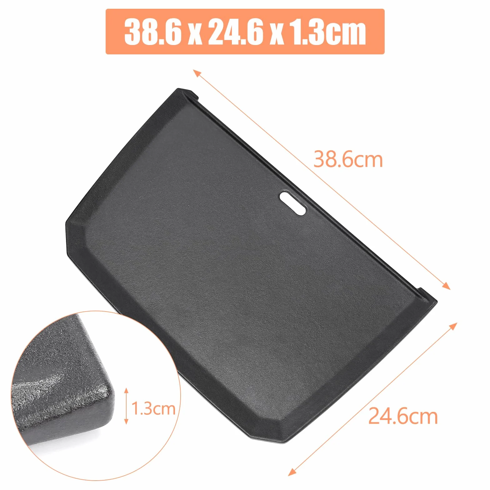 Denmay 38,6 x 24,6 cm żeliwna płyta grillowa do Weber Pulse 2000 grilla gazowego, patelnia grillowa Plancha zamiennik do Weber Pulse 2000, akcesoria do grilla żeliwne