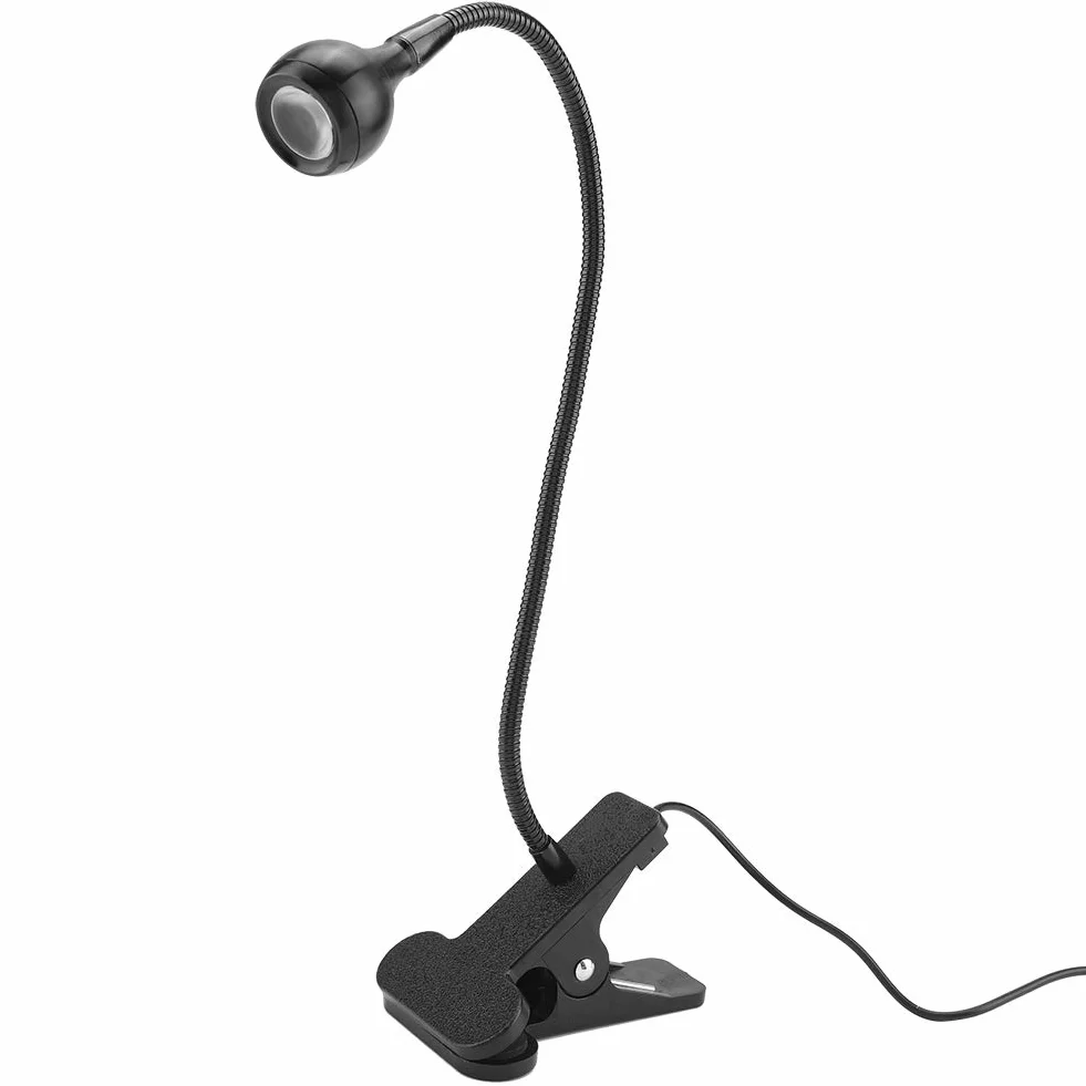 Clip on Light Lampki do Czytania, LED Biurkowa USB materiał Aluminiowy Ochrona Oczu Book Clamp Light 360 ° Elastyczna Zaciskowa na Gęsiej Szyi na Biurko (Ciepłe światło)