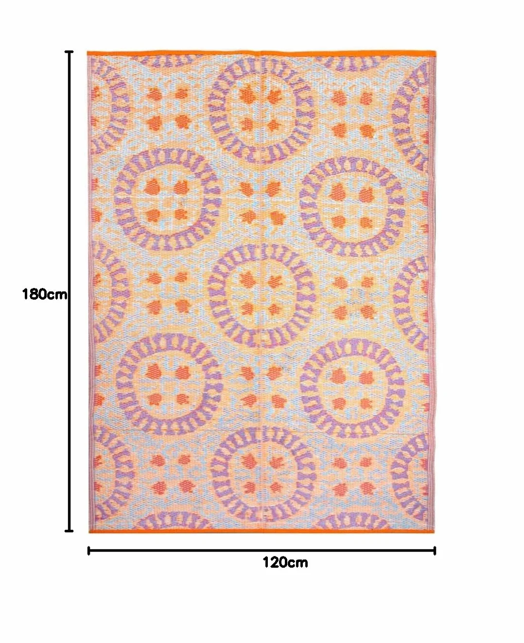 Boho Tkany wodoodporny dywanik zewnętrzny antypoślizgowa mata dwustronnym wzorem geometrycznym do ogrodu patio tarasu