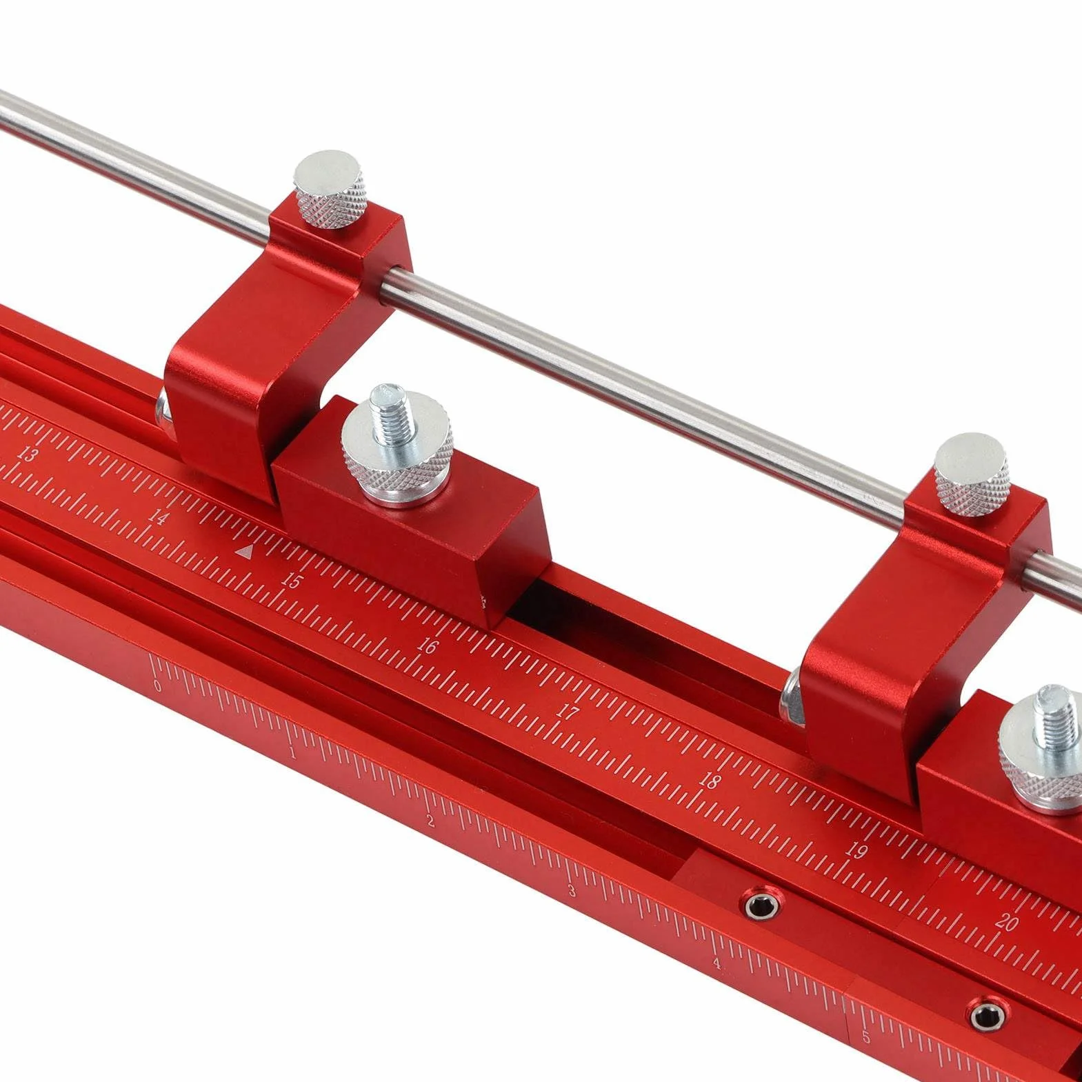 Fafeicy Precyzyjny System Równoległych Szyn Prowadzących ze Stopu Aluminium, Przejrzysta Skala, Wszechstronna, Rozsądna Konstrukcja, łatwy w Użyciu, materiał ze Stopu Aluminium, Idealny do Piły