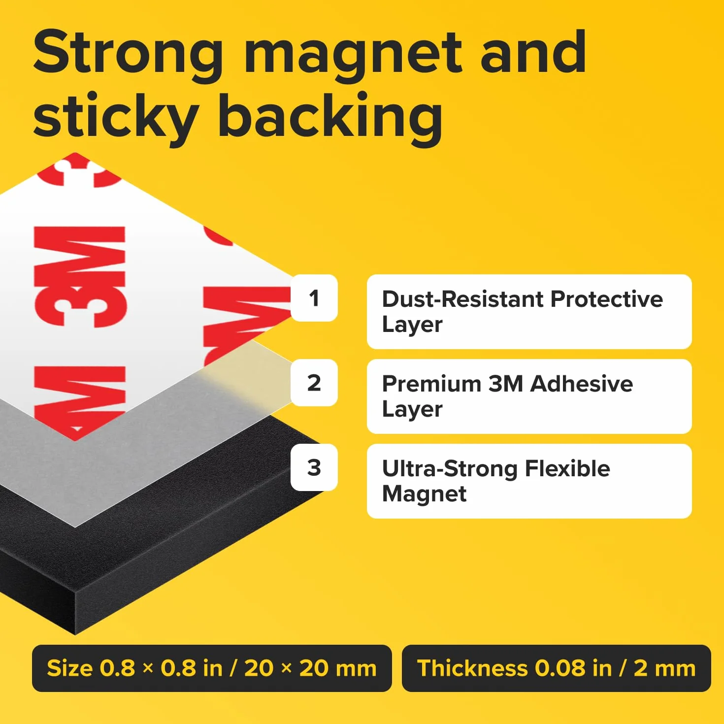 X-BET MAGNET Magnesy samoprzylepne (90)