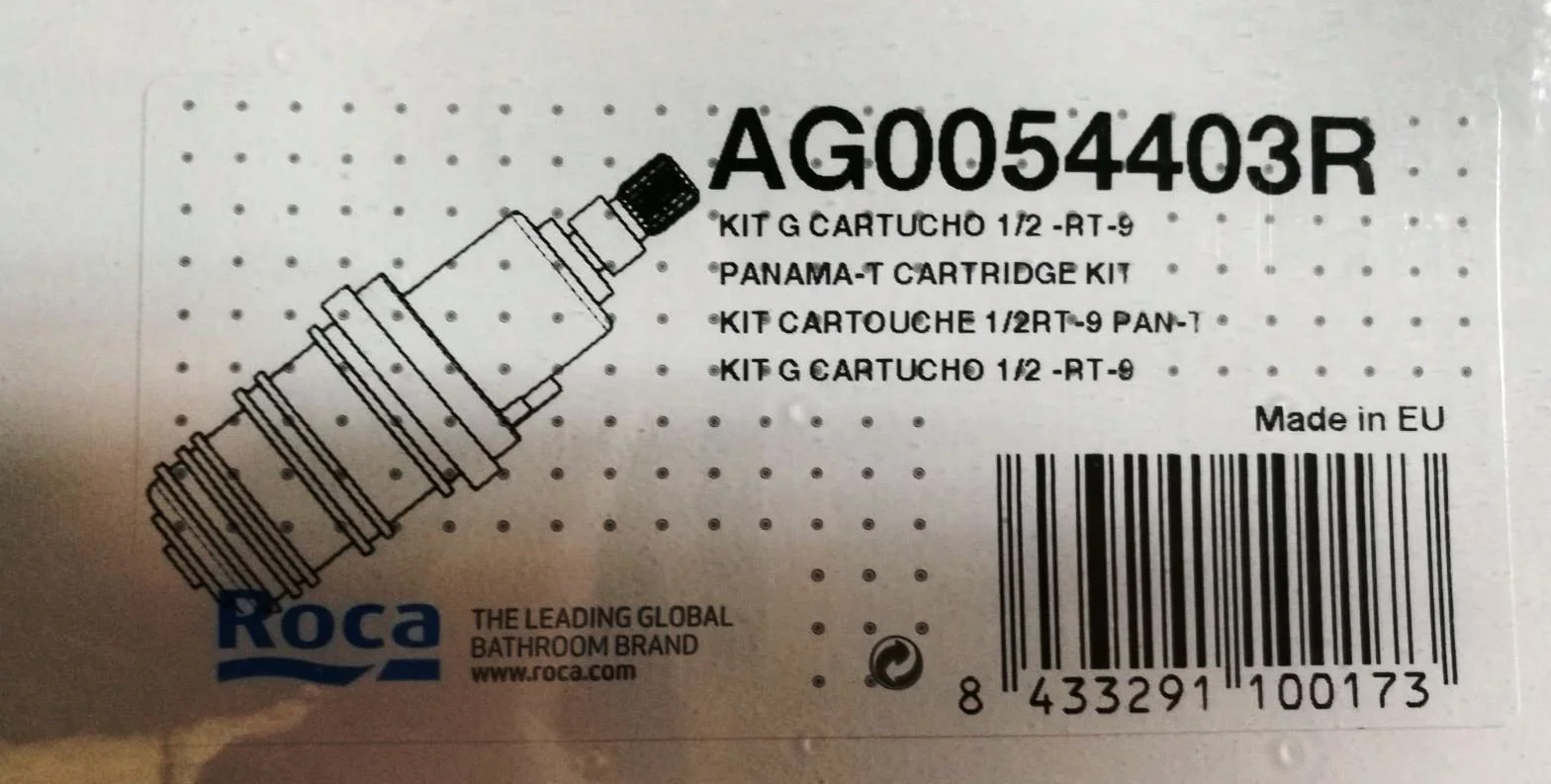 Roca AG0054403R - Kit G wkład 1/2 termostat RT-9, oryginalna część zamienna do armatury