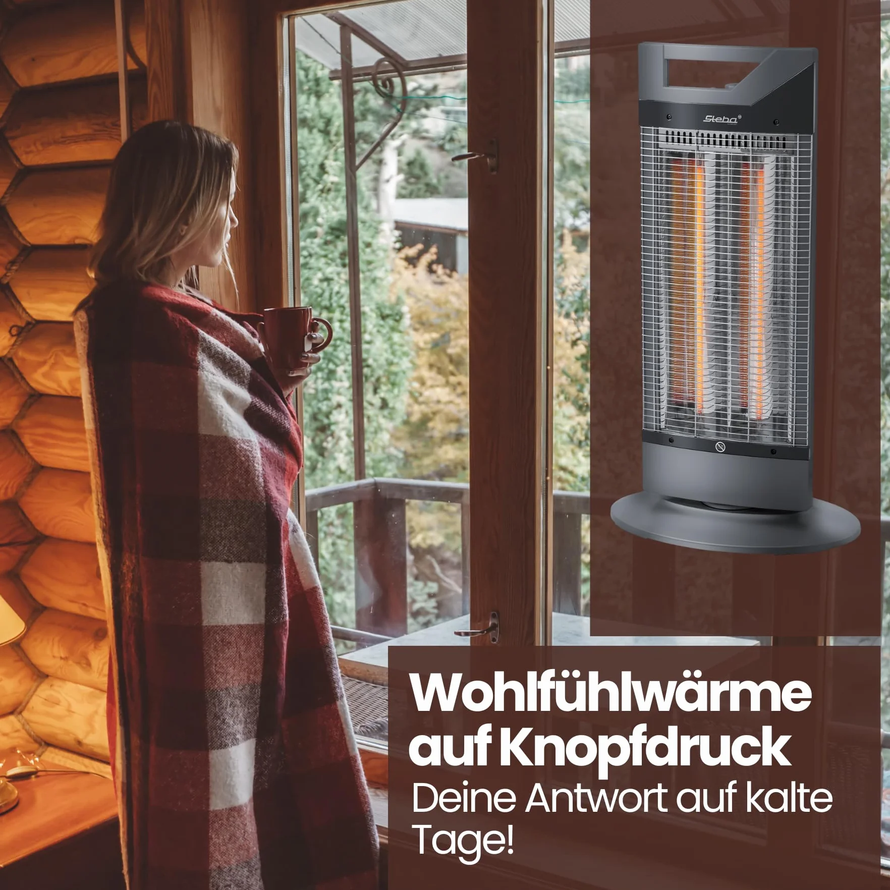 Steba CH 1 Eco promiennik 1000 W czarny