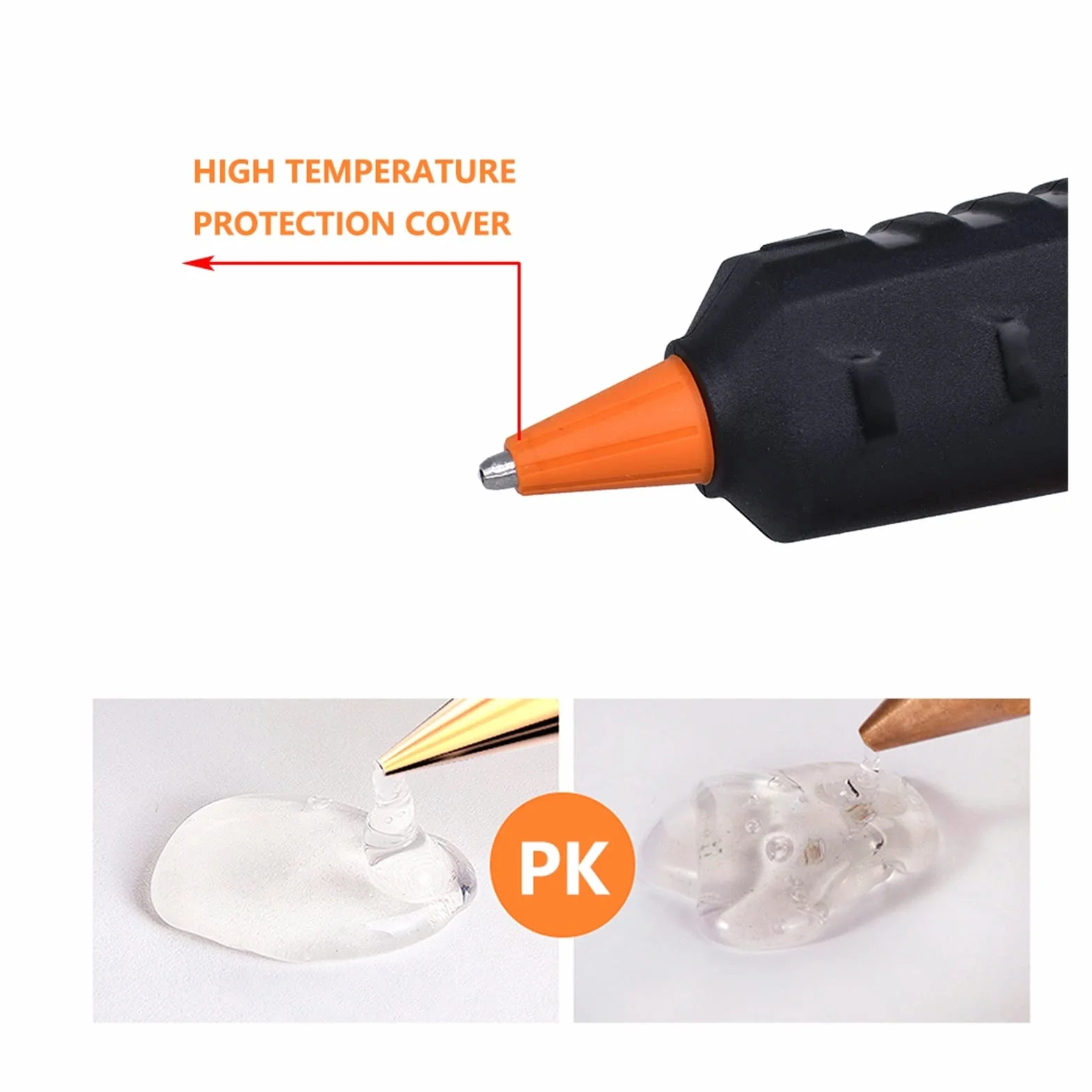 Pistolet Do Kleju Na GorąCo 50W Bezprzewodowy Pistolet Do Klejenia Baterii Strona Główna Produkcja DIY Naprawa Klejenie Bezprzewodowy Pistolet Do Klejenia Na Gorąco Z 7mm Klej W Sztyfcie(SET-2)