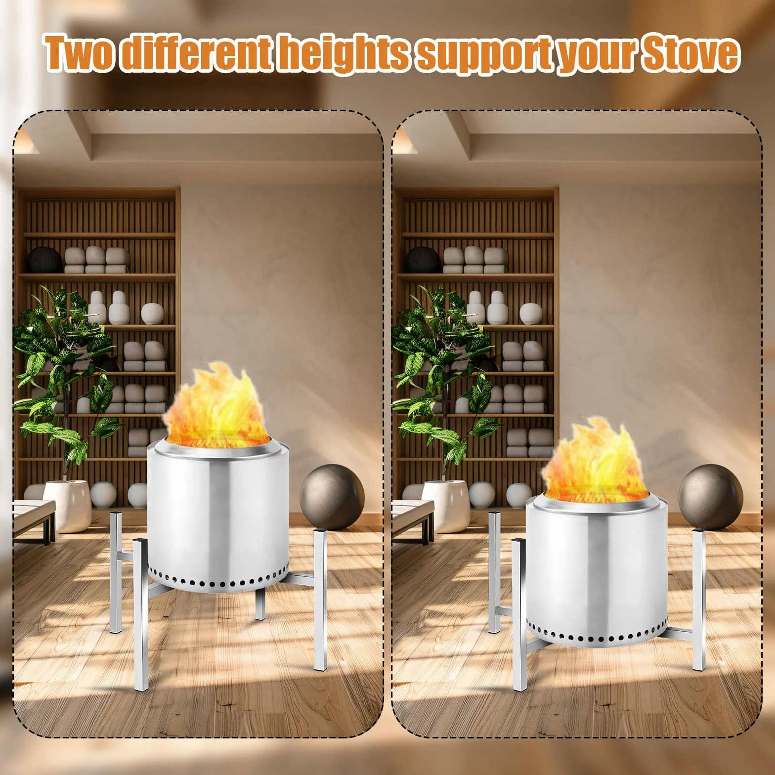Stojak na Palenisko Stal Nierdzewna 38-68cm Akcesoria do Kominka Zewnetrznego Solo Stove Yukon