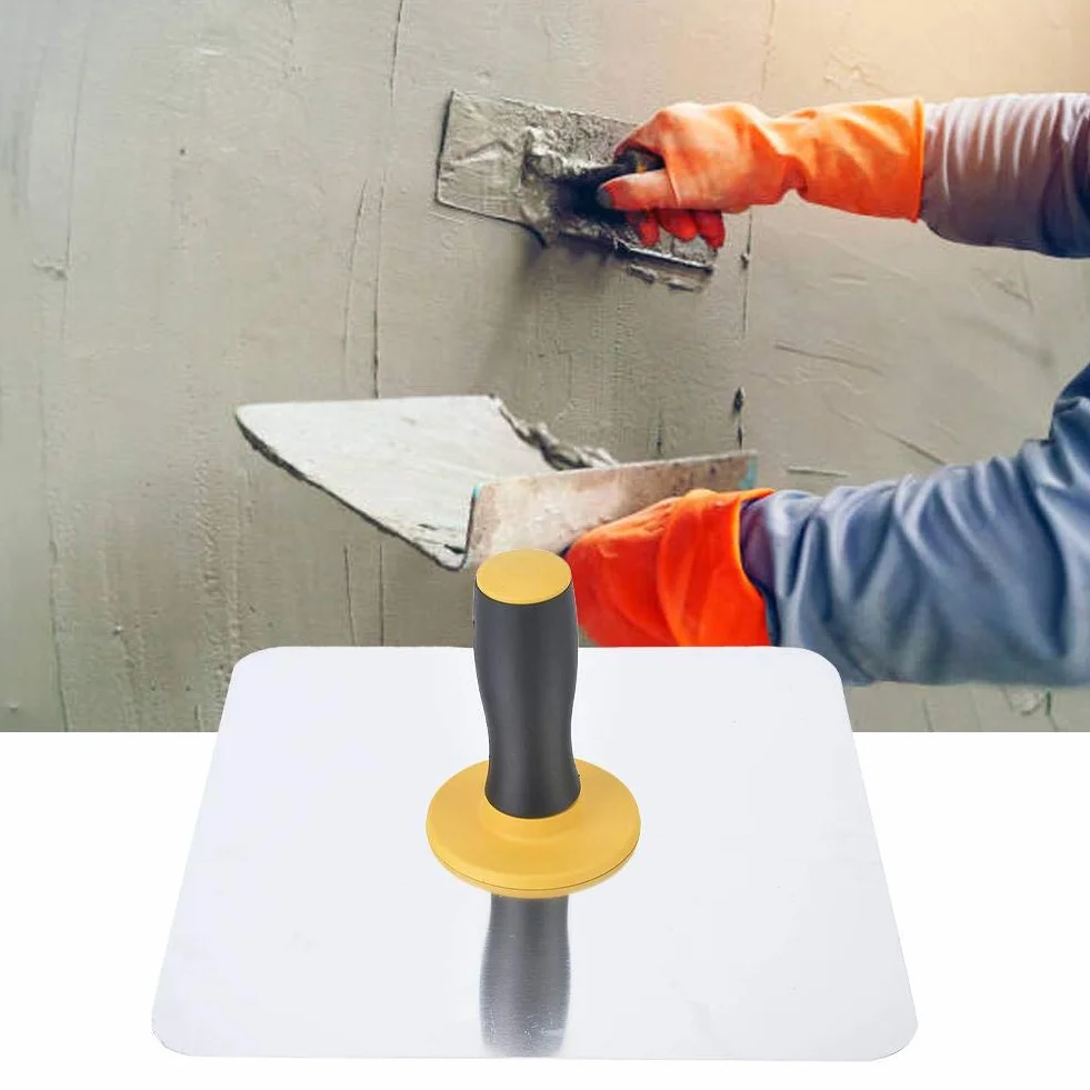 Plastering Hawk, wysoka twardość Aluminiowe Kielnie z Podwójnym Kolorowym Uchwytem, 300 * 300mm