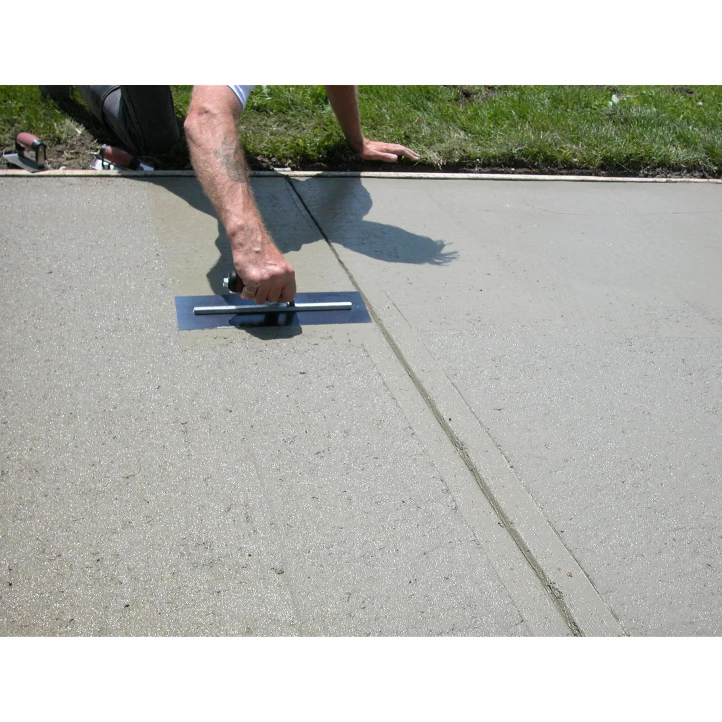 Paca do gładzenia Marshalltown ze stali nierdzewnej z zakrzywionym uchwytem Durasoft, wymiary: 267x114 mm