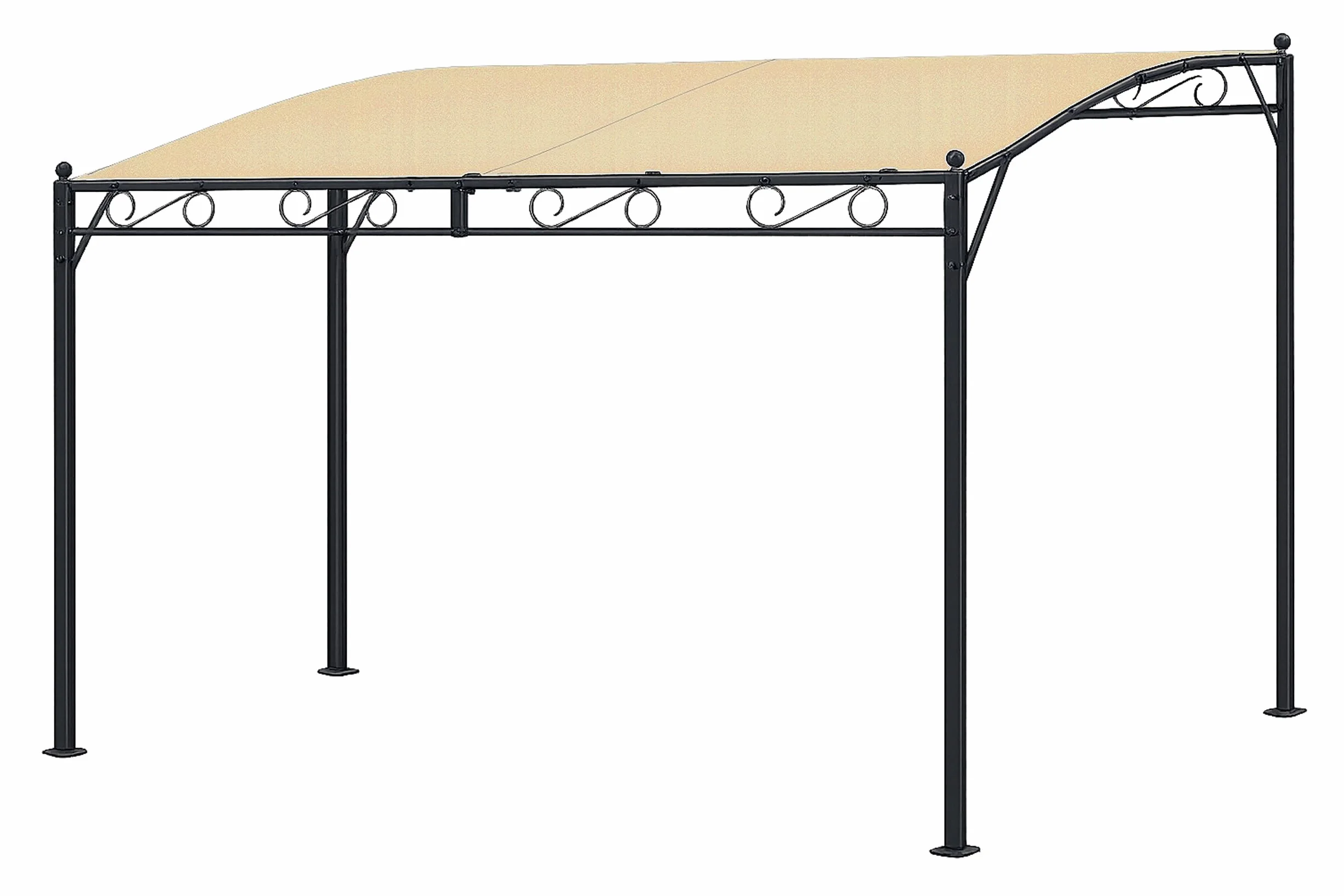 QUICK STAR Pergola Dach 250x300 cm Zadaszenie Tarasu Piaskowy