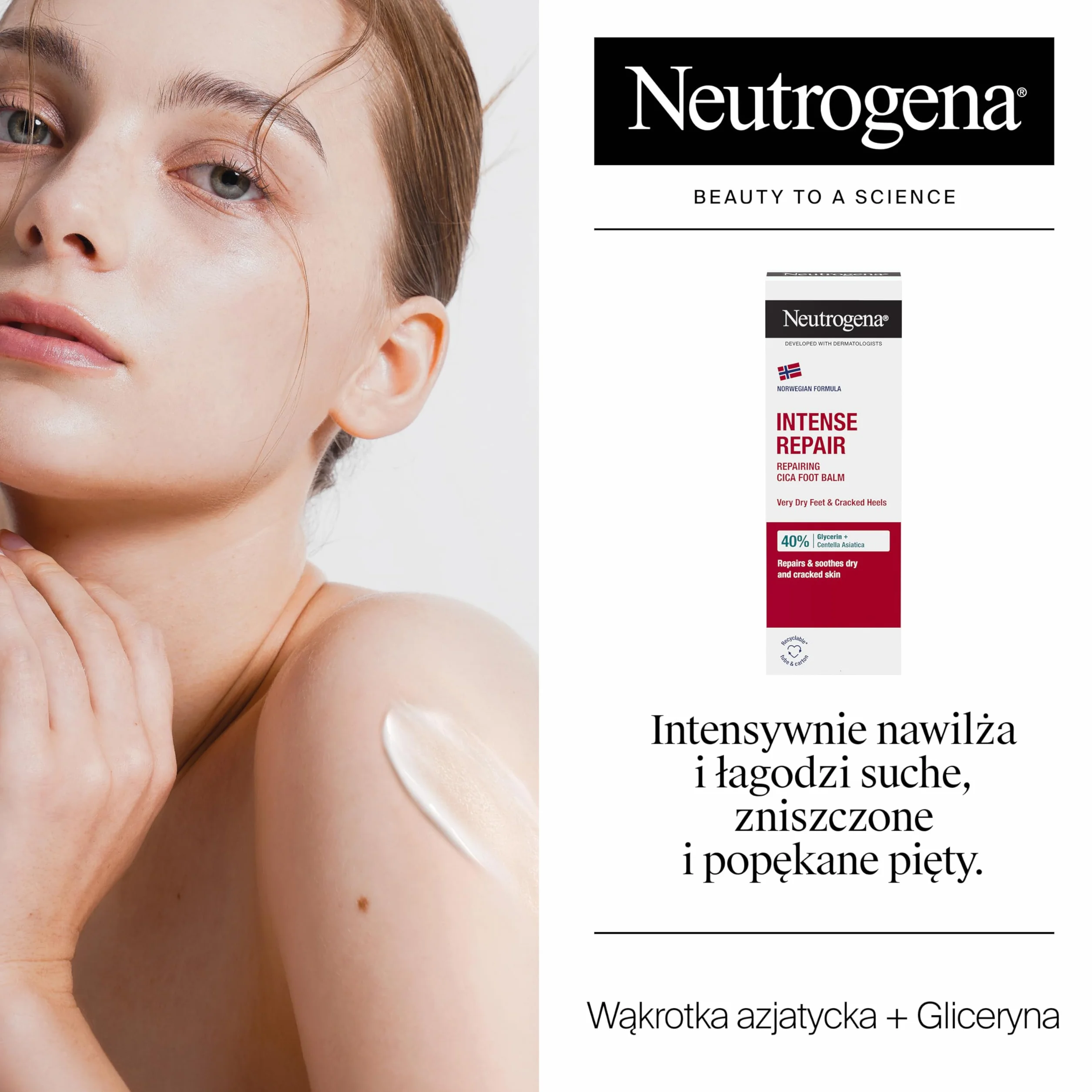 NEUTROGENA® Formuła Norweska® Intensywnie regenerujący krem do stóp 50ml szt, Formuła Norweska, Nawilża i łagodzi suche, zniszczone i popękane pięty.