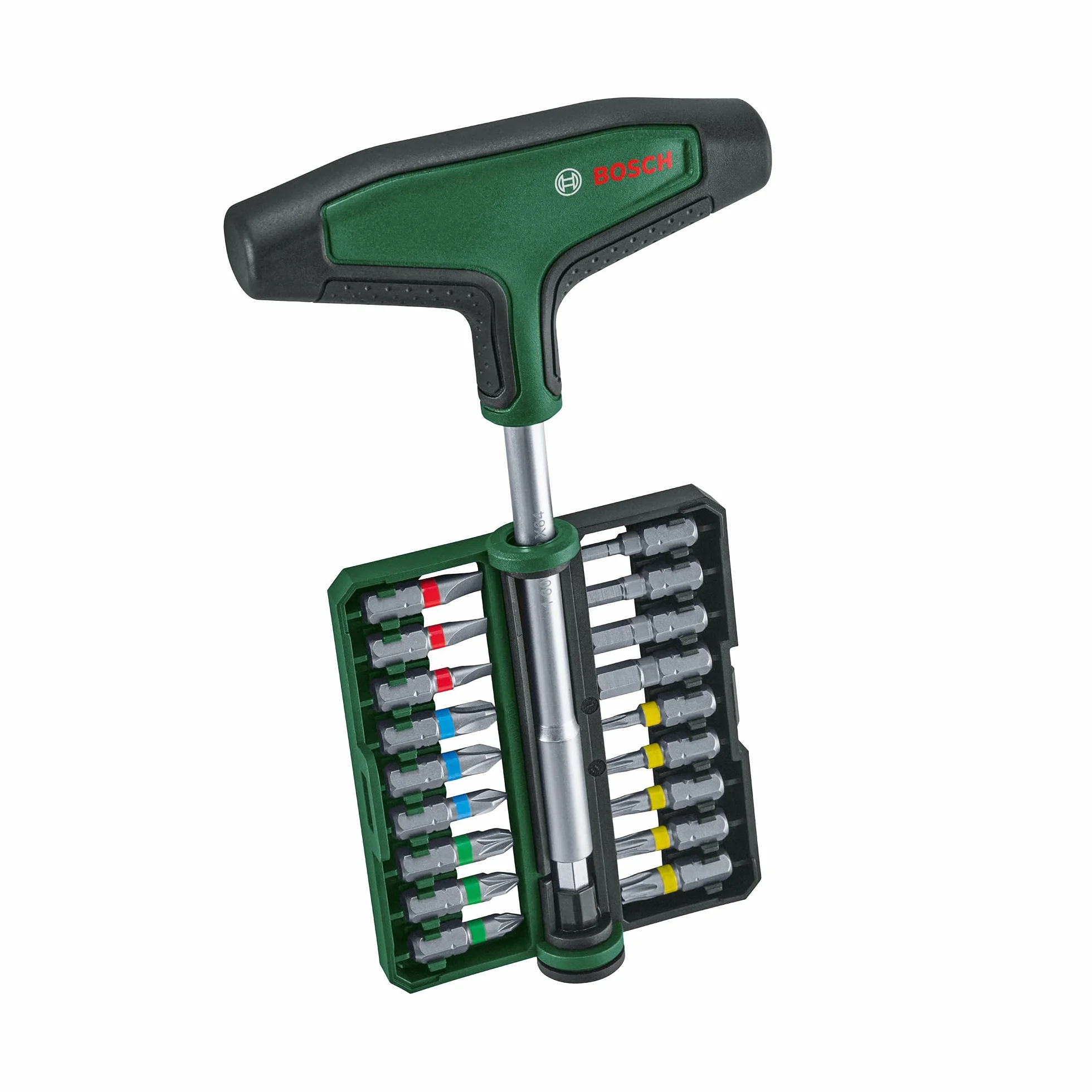 Bosch 19-częściowy zestaw z wkrętakiem (z rękojeścią typu T) (Akcesoria Narzędzi Ręcznych)