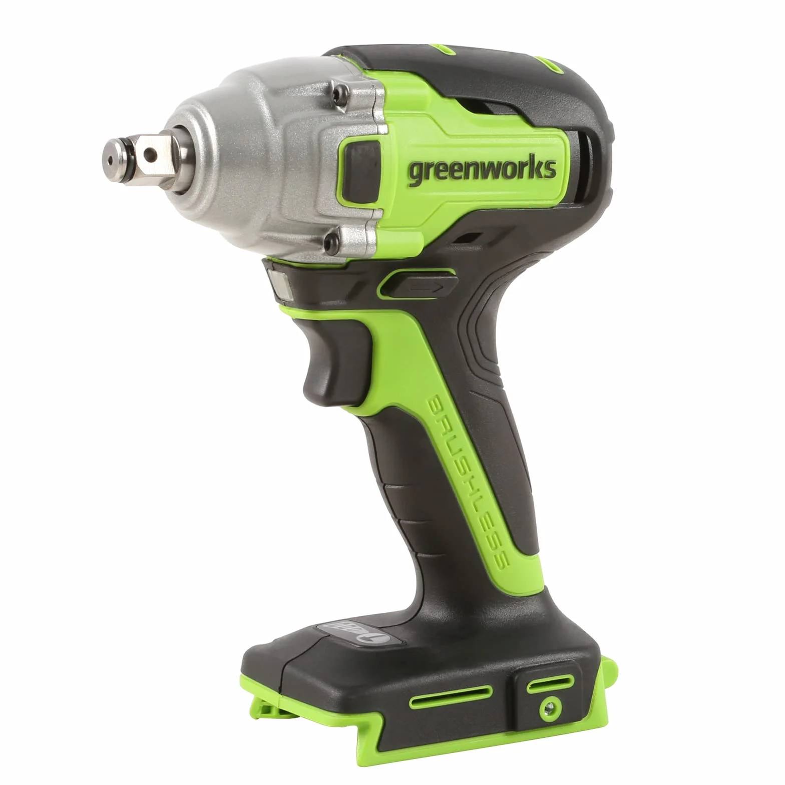 Greenworks GD24IW400 Klucz Udarowy Akumulatorowy z Bezszczotkowym Silnikiem, 0-2800 obr./min, 0-4000 obr./min, Obrót 400 Nm, Złączka 1/2"(1,27 cm) BEZ Baterii i Ładowarki 24V