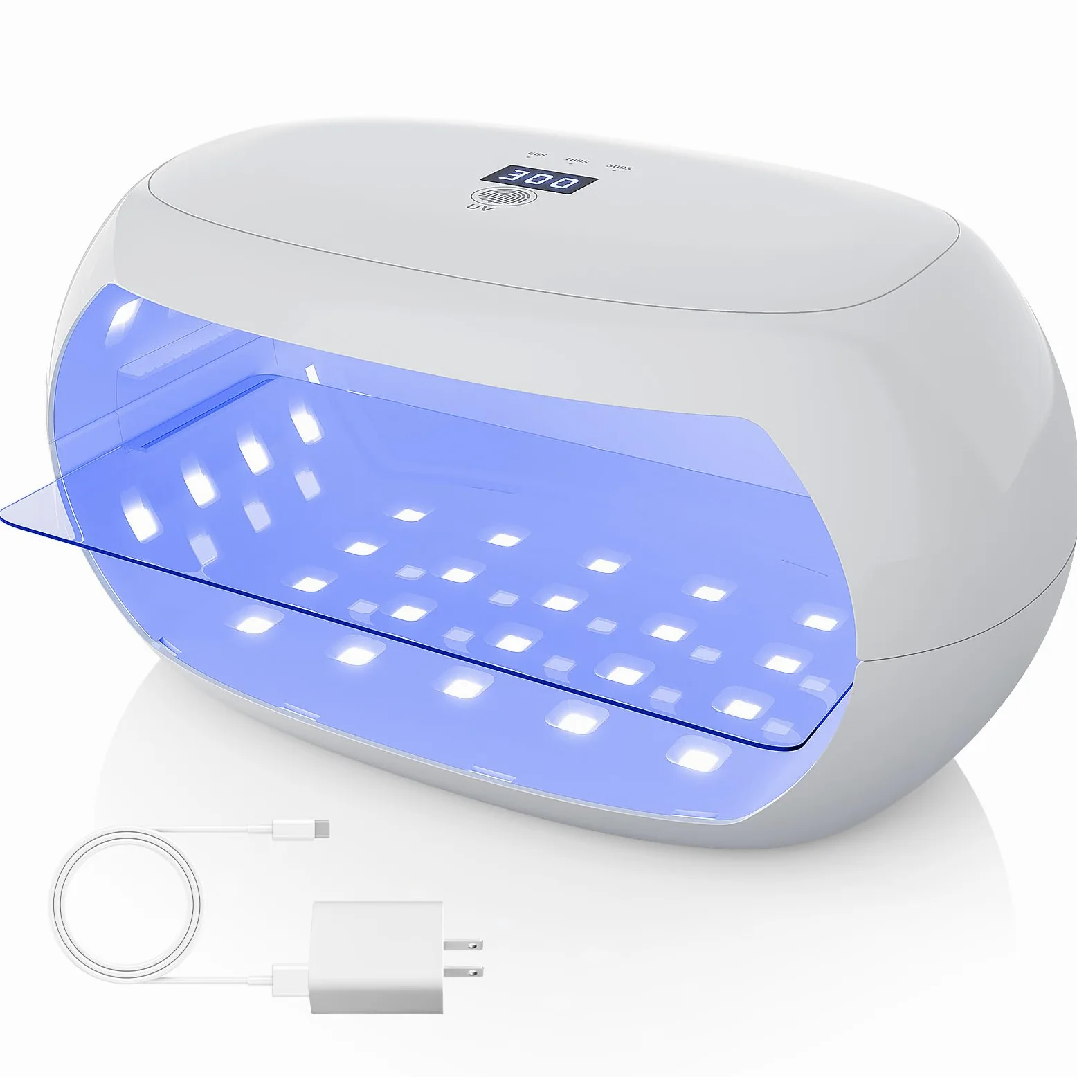 Światło UV do żywicy, 360° pierścień dwuwarstwowy i regulowane ustawienie czasu (1/3/5 min) światło z żywicy UV, 56 LED lampa UV o dużej mocy do utwardzania żywicy, szybkie utwardzanie lampa