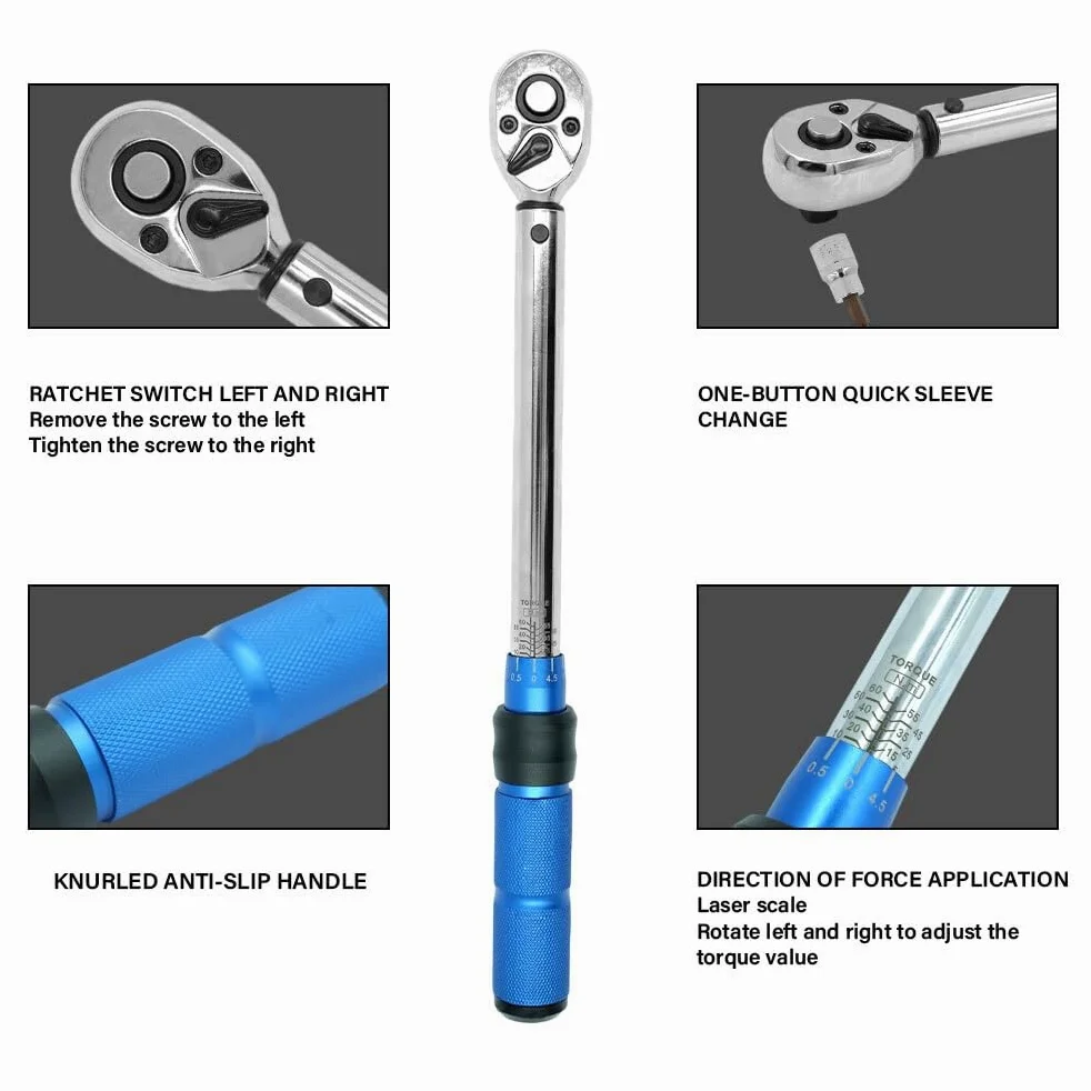 Telescopic Ratchet Klucz dynamometryczny 3/8 "7 sztuk/zestaw 10-60N. m z magnetycznym gniazdem świecy zapłonowej do naprawy silnika samochodowego klucz dynamometryczny