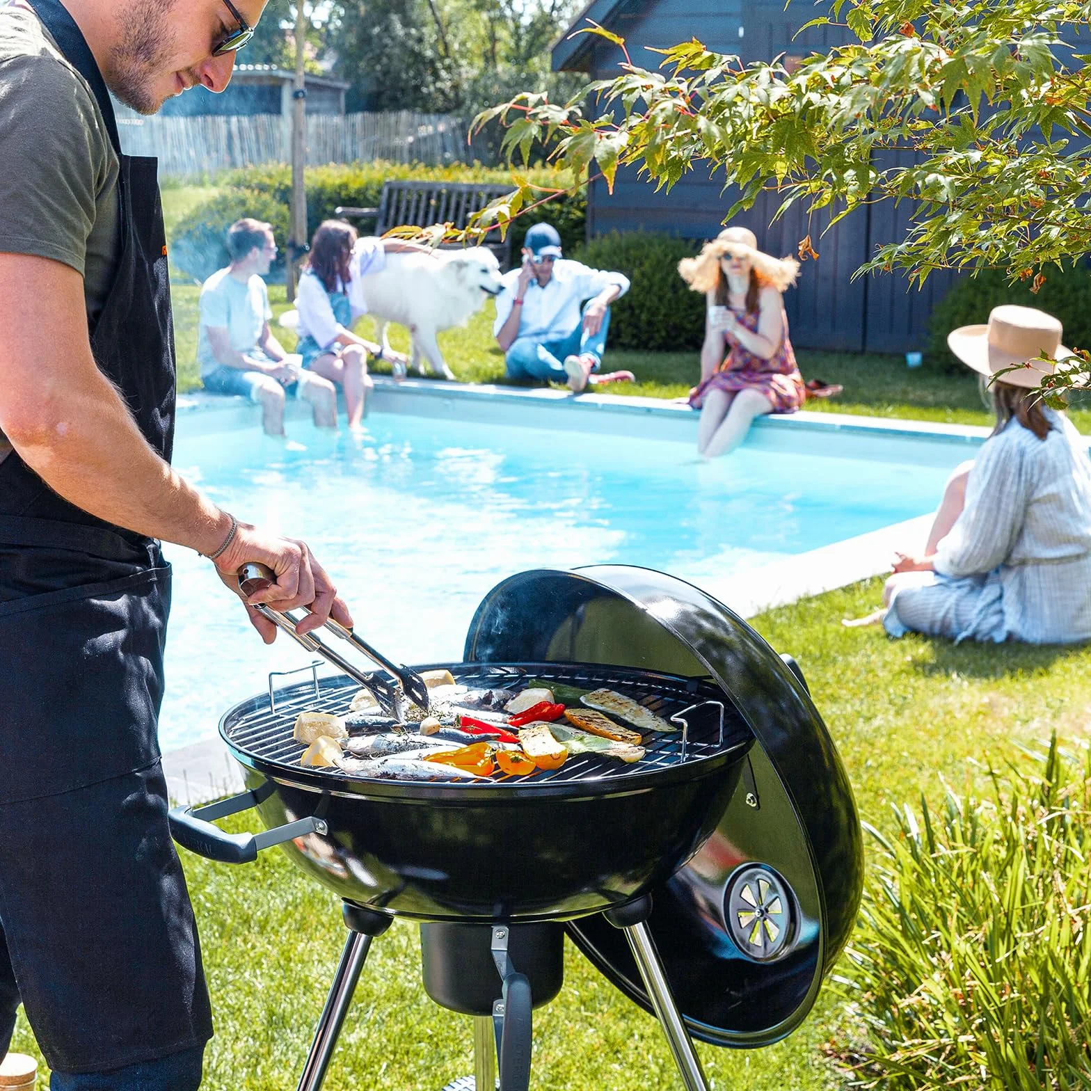Denmay Ruszt do gotowania węglowy 7440 do grilla Weber 47 cm pasuje do One-Touch, Bar-B, Smokey Mountain