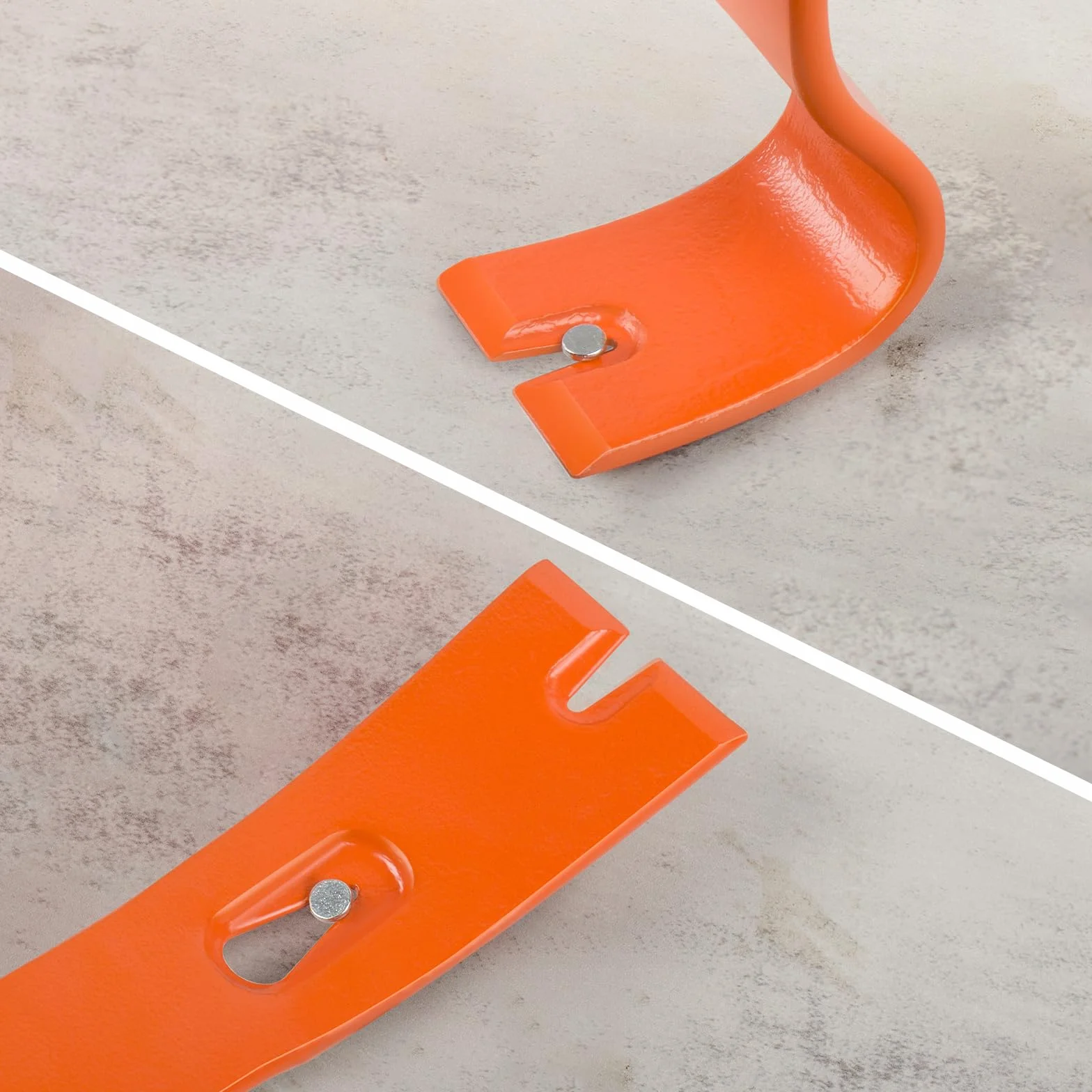 Zestaw 4 płaskich prętów do podważania 14 cm / 19,1 cm / 24,1 cm / 38 cm łom z uchwytem do gwoździ, narzędzie do majsterkowania i obróbki drewna