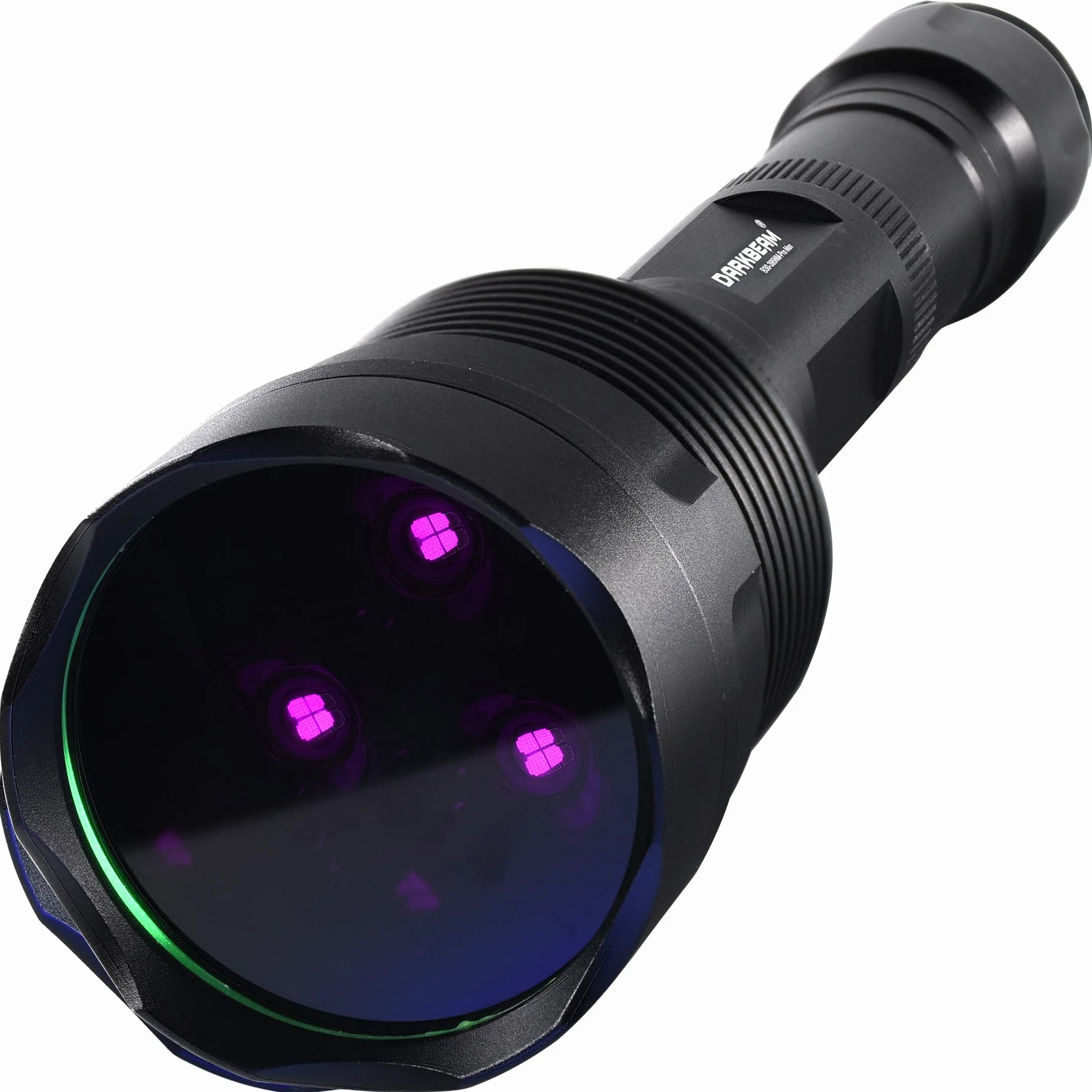 DARKBEAM Latarka UV 365 nm potężne czarne światło, 3 diody LED przenośna ładowalna lampa drewniana, 36 W, wykrywacz moczu, wycieków, polowanie na skały, żywica, B30 | Wood 36W Przenośny akumulator, ultra fioletowa latarka wykrywacz moczu, wykrywanie wycie