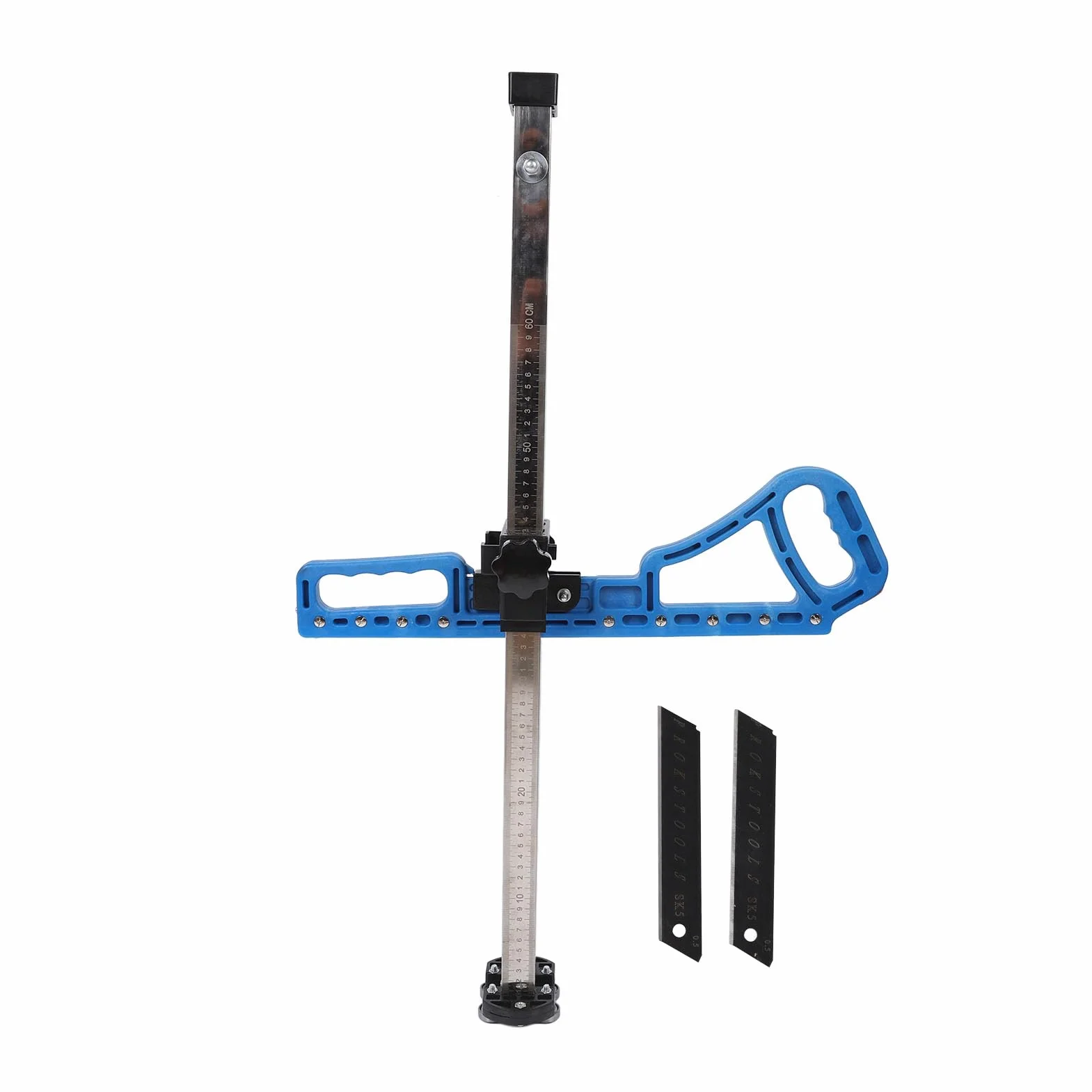 ZJchao Regulowana Przecinarka do Płyt Gipsowo-kartonowych z Wysuwanym 2 60 Cm, Składane Narzędzie do Cięcia Płyt Gipsowo-kartonowych do, Przenośna Rysica do Paneli ściennych